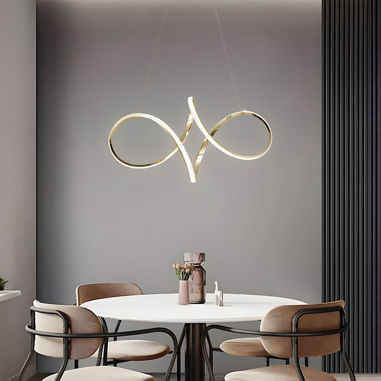 Toolight, LED závesné svietidlo, 50W, 4000K, 4000lm, G081-1CP, zlatá, OSW-09740