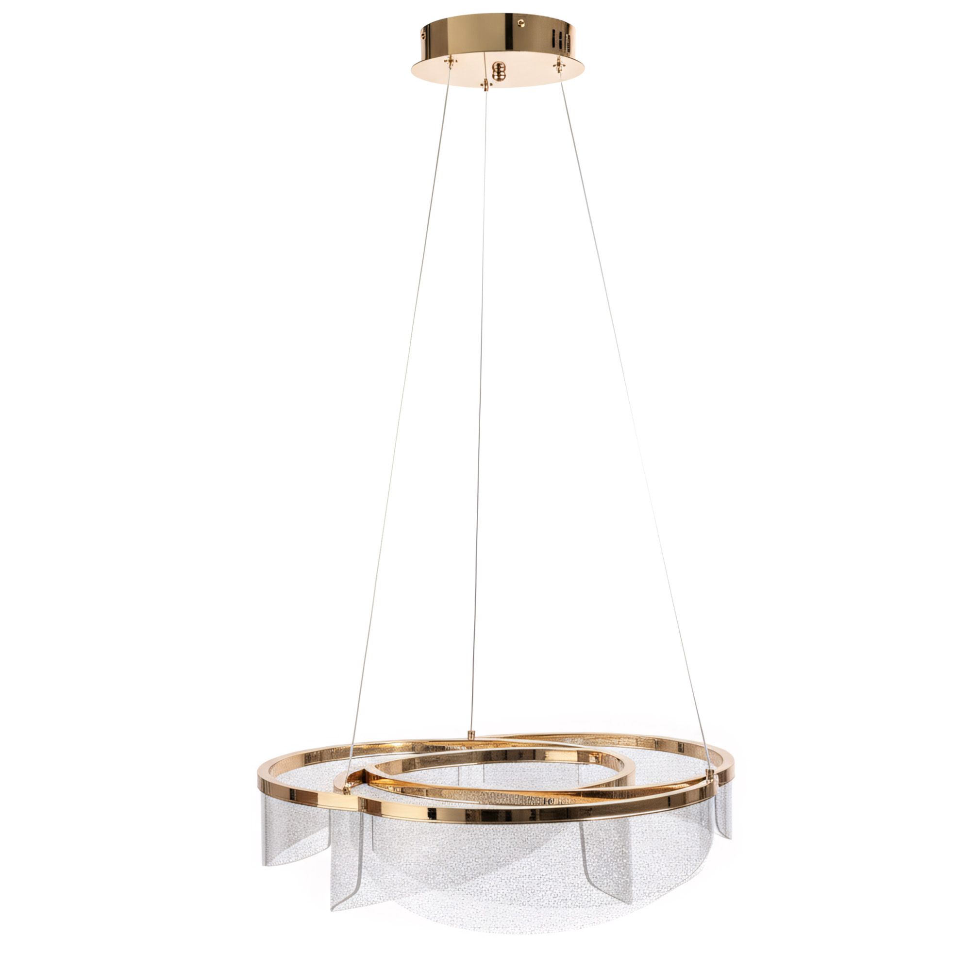 Toolight, stropné svietidlo 50cm, 57W, 4000K, 4000lm, LED G138-CP, zlatá, OSW-02622