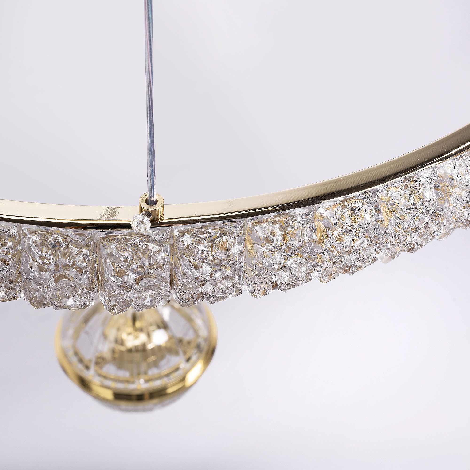 Toolight, stropné svietidlo 50cm, 80W, 4000K, 5000lm, G142-CP, zlatá, OSW-02612