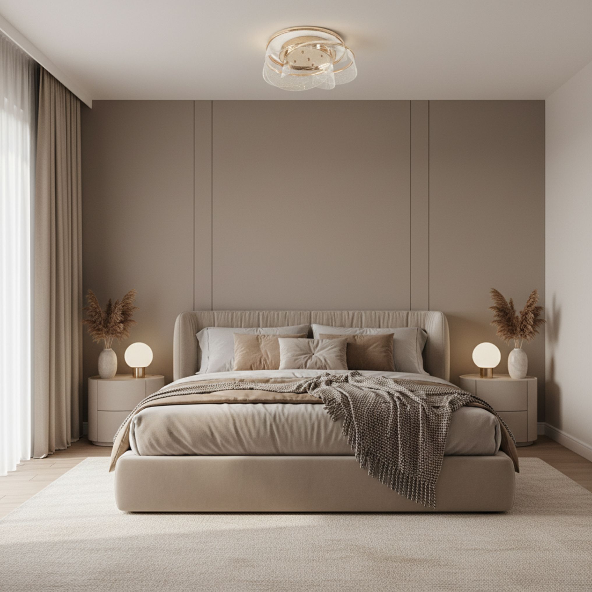 Toolight, LED stropné svietidlo 57W, 4000lm, 4000K, G139-C, zlatá, OSW-02623