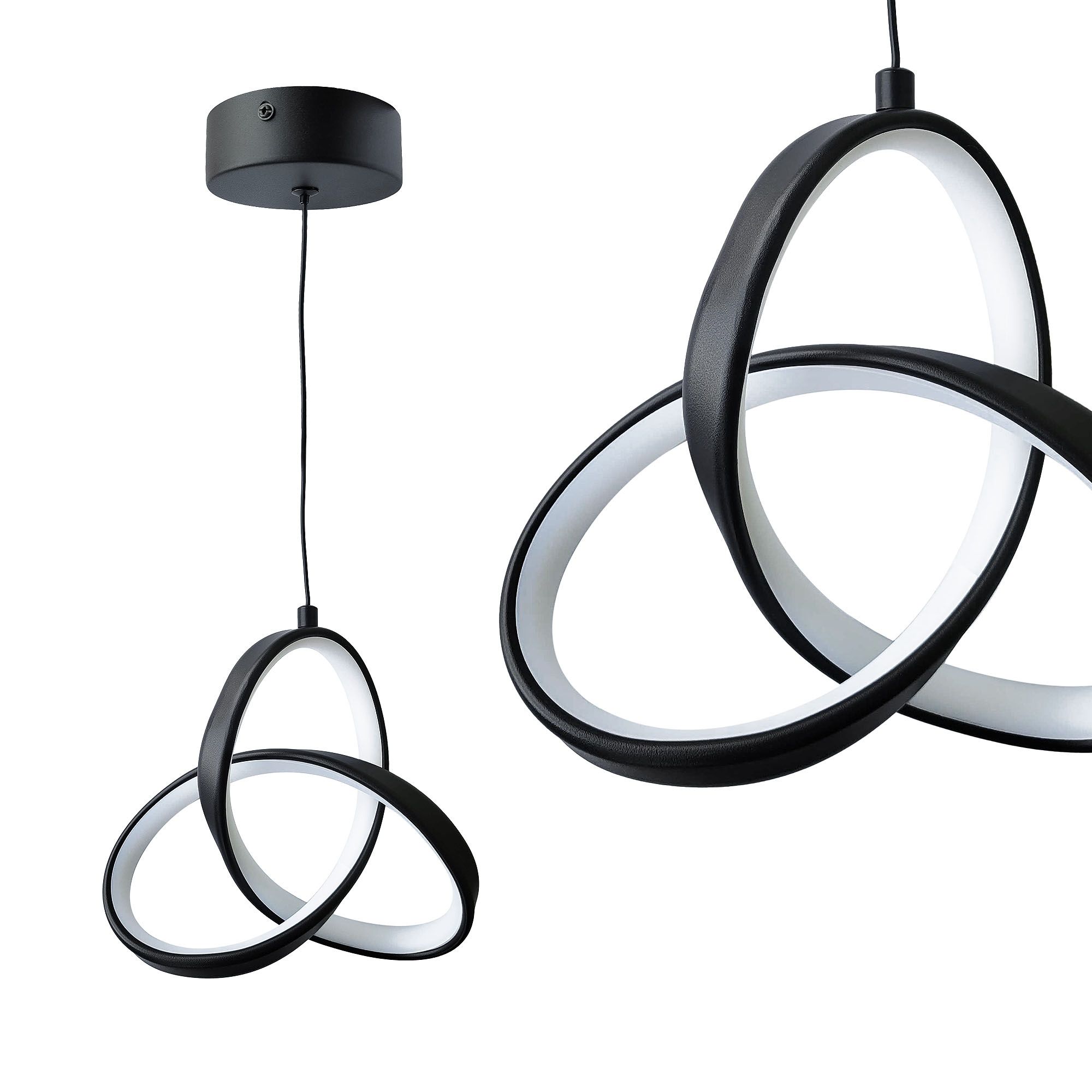 Toolight, LED stropné osvetlenie 13W, 4000K, APP1784-CP, čierna matná, OSW-08978
