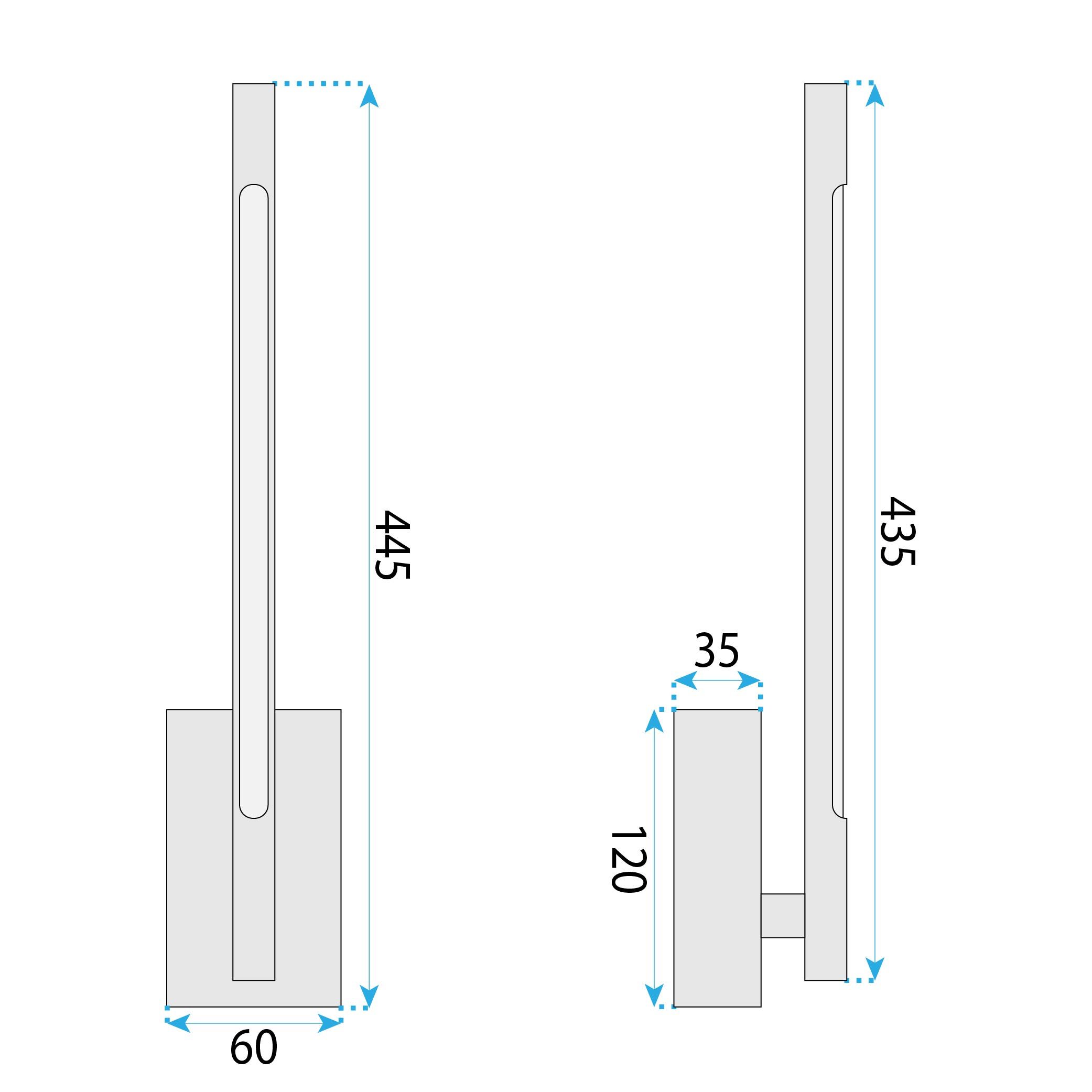 Toolight, LED nástenné svietidlo 4W, 4000K, 500lm, APP1799-W, zlatá lesklá, OSW-08981