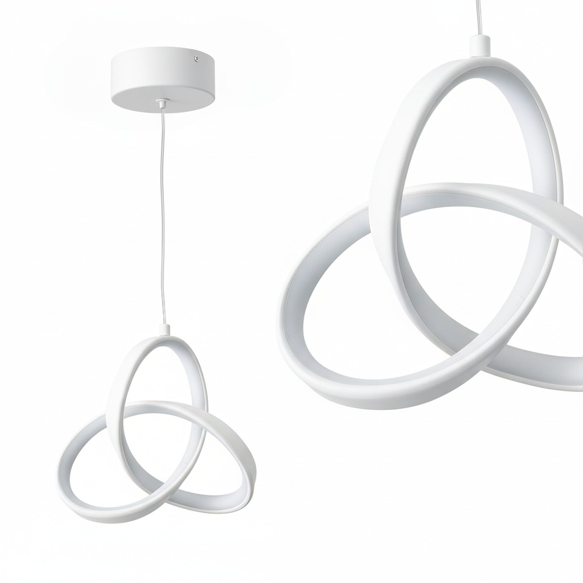 Toolight, LED závesné osvetlenie 13W, 500lm, 4000K, APP1783-CP, biela, OSW-08969