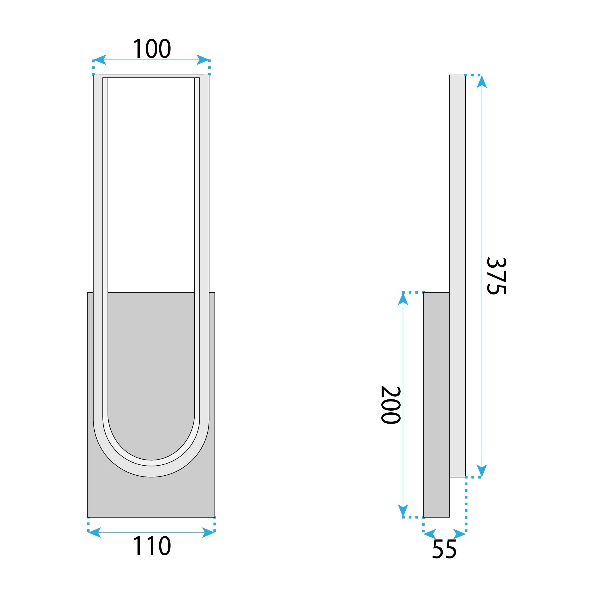 Toolight, LED nástenné svietidlo 10W, 4000K, APP1782-W, zlatá matná-čierna, OSW-06359
