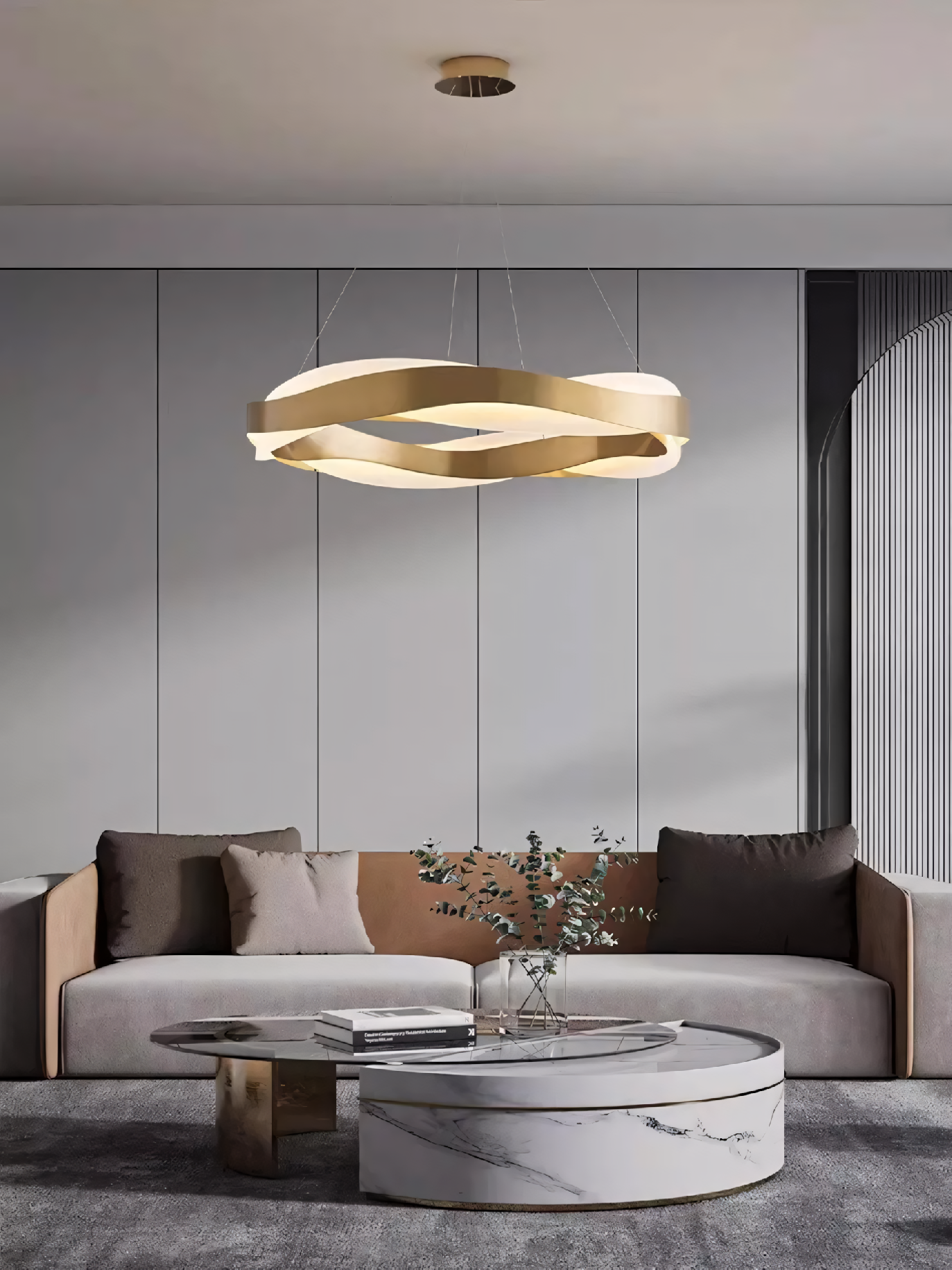 Toolight, LED stropné svietidlo APP1802-CP, zlatá matná, OSW-04060