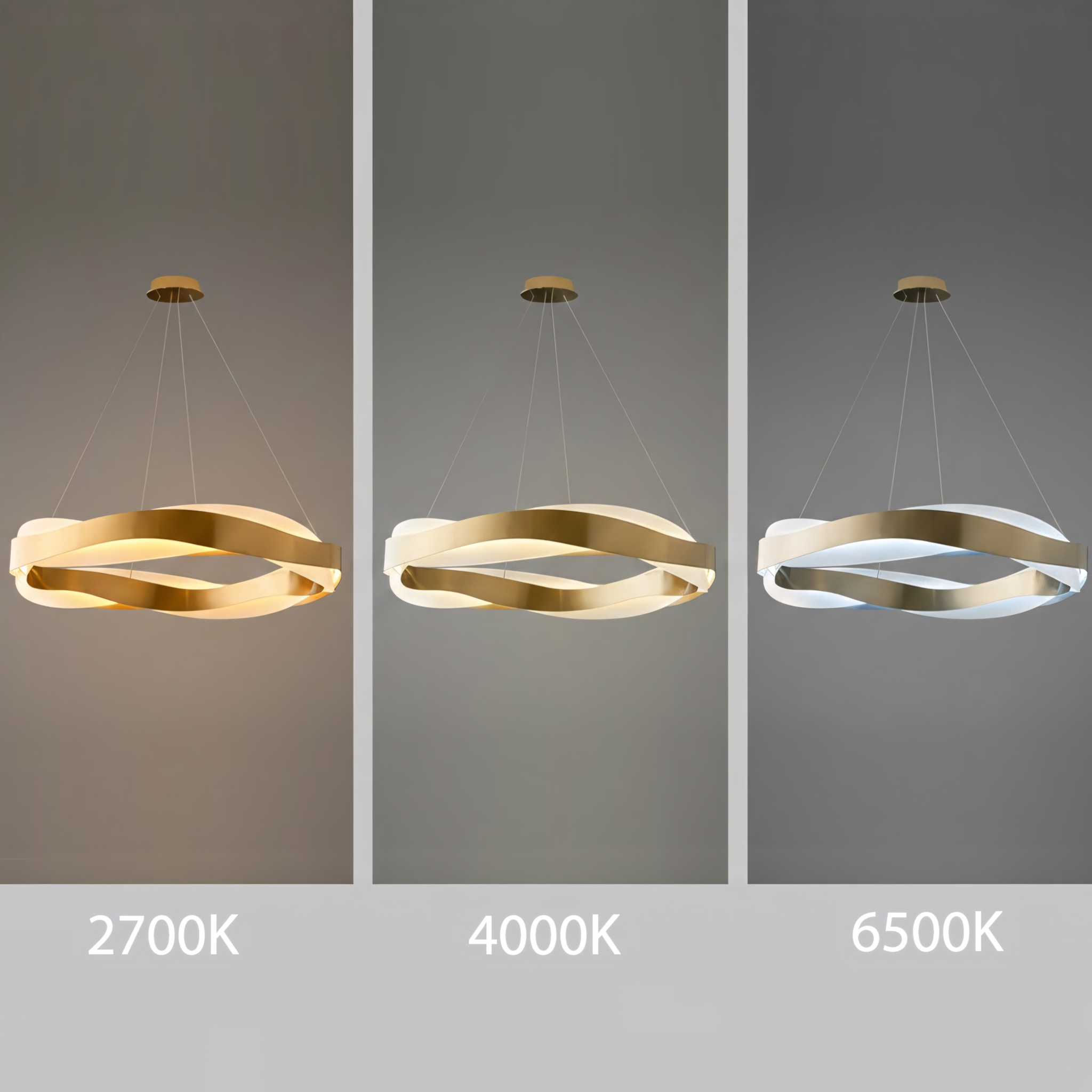 Toolight, LED stropné svietidlo APP1802-CP, zlatá matná, OSW-04060
