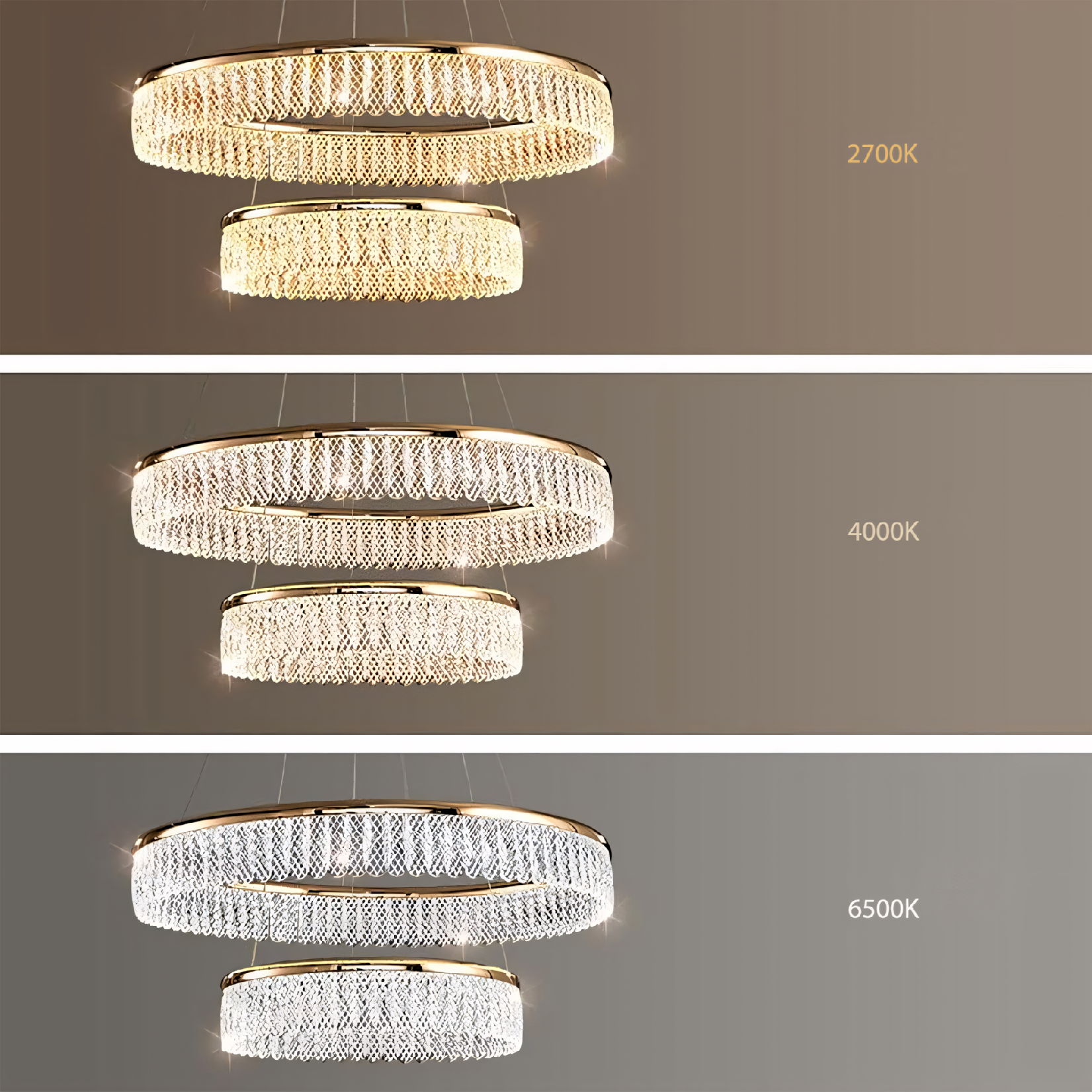 Toolight, LED stropné svietidlo, 72W, 3500lm, APP1750-CP, zlatá, OSW-04047
