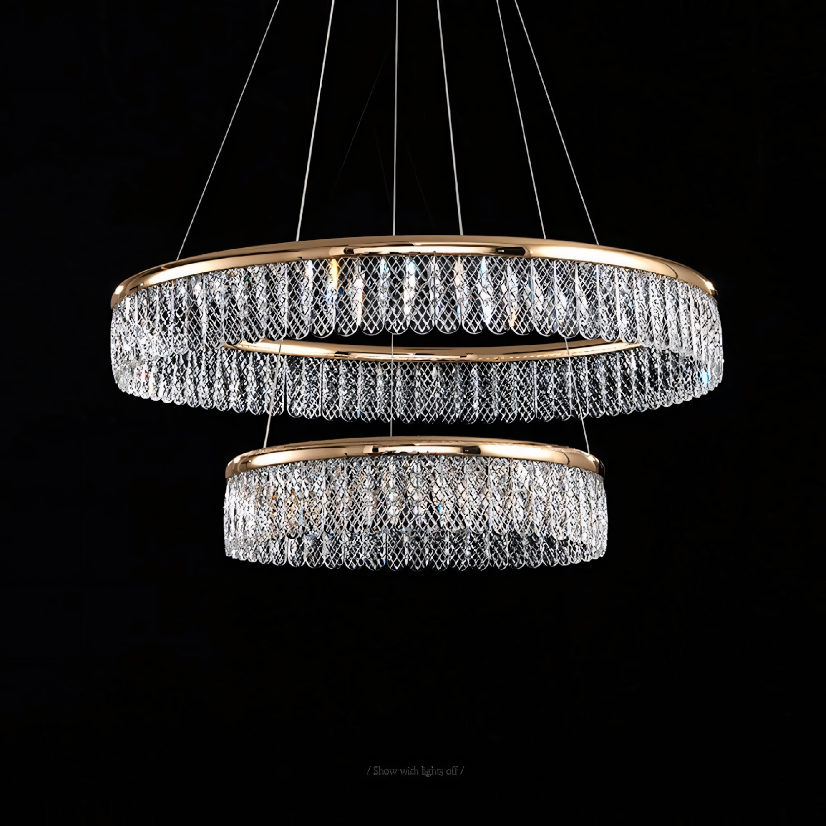 Toolight, LED stropné svietidlo, 72W, 3500lm, APP1750-CP, zlatá, OSW-04047