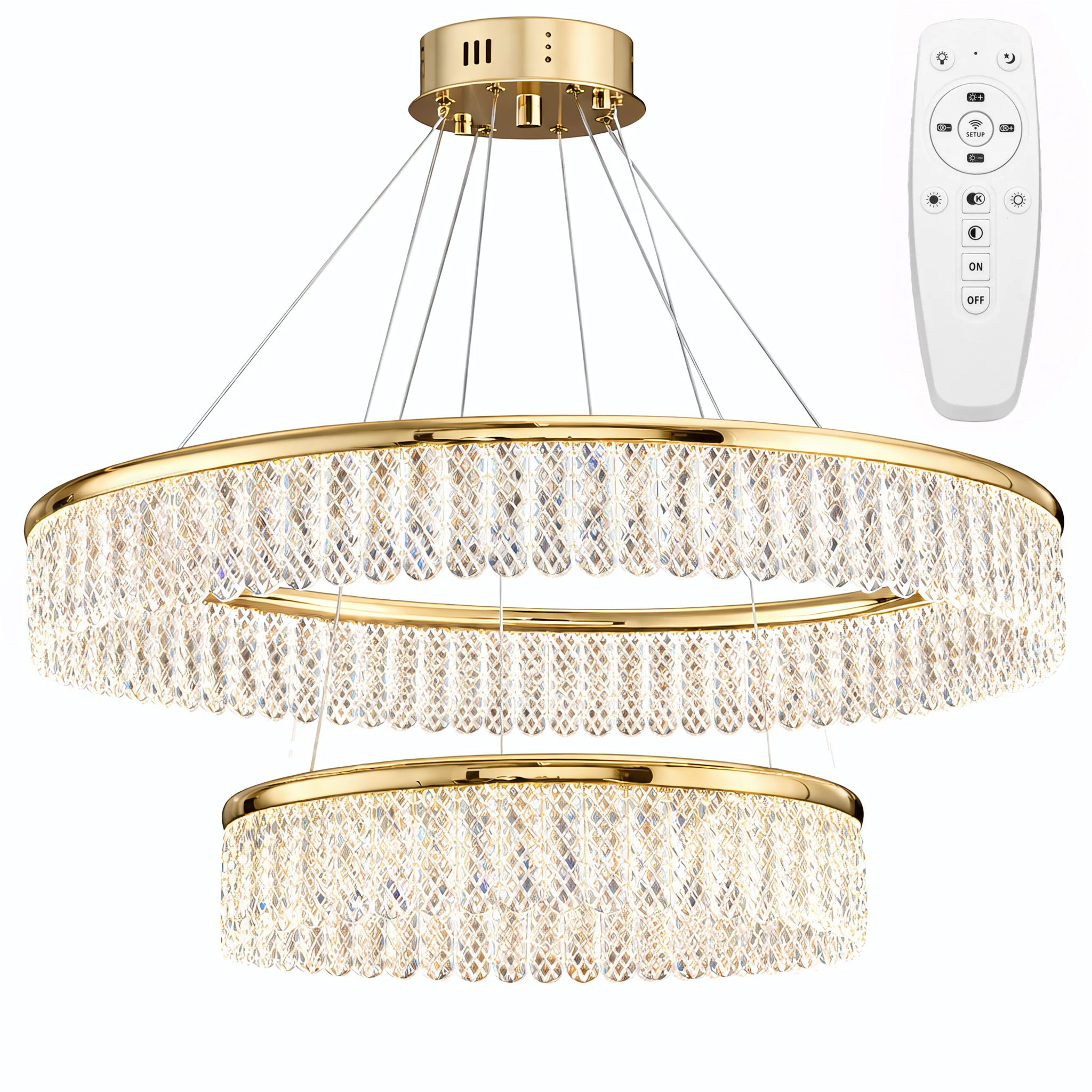 Toolight, LED stropné svietidlo, 72W, 3500lm, APP1750-CP, zlatá, OSW-04047