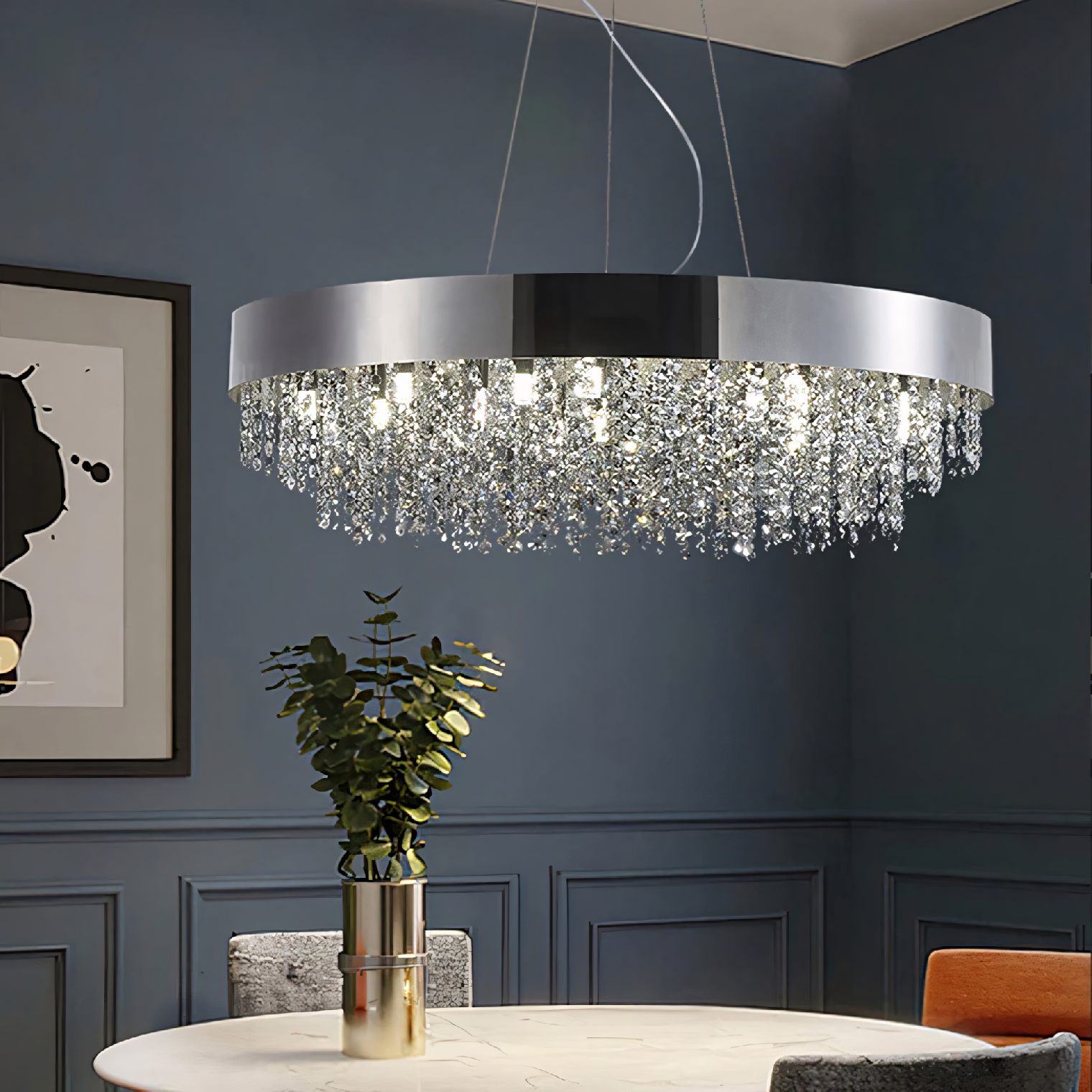 Toolight, stropné svietidlo 60cm, 16xG9, APP1786-5CP, chrómová, OSW-04057