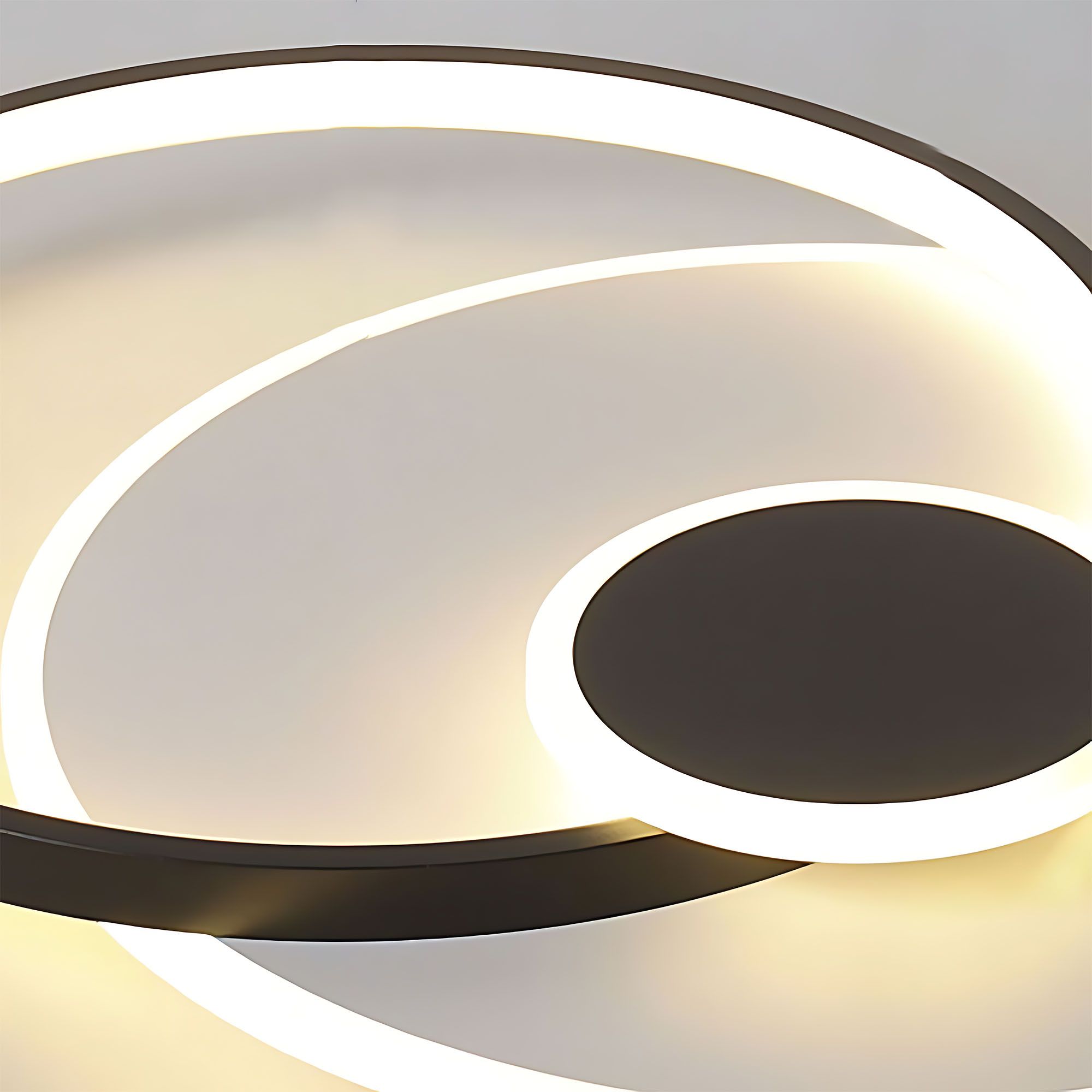 Toolight, LED stropné svietidlo + diaľkové ovládanie, APP1709-C, čierna, OSW-04038