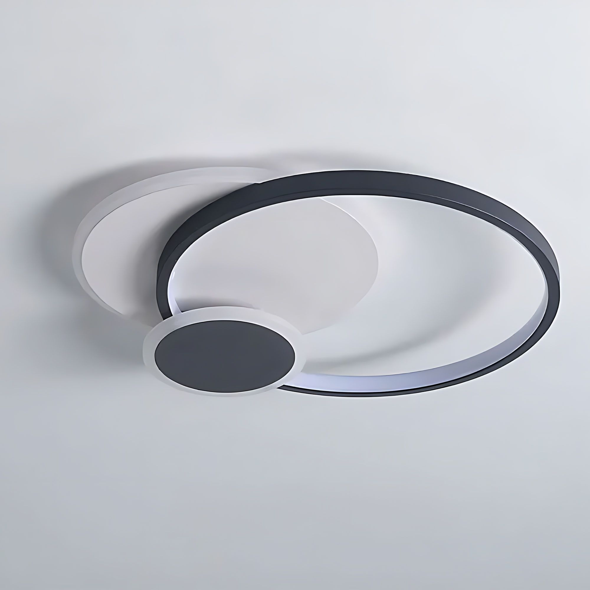 Toolight, LED stropné svietidlo + diaľkové ovládanie, APP1709-C, čierna, OSW-04038