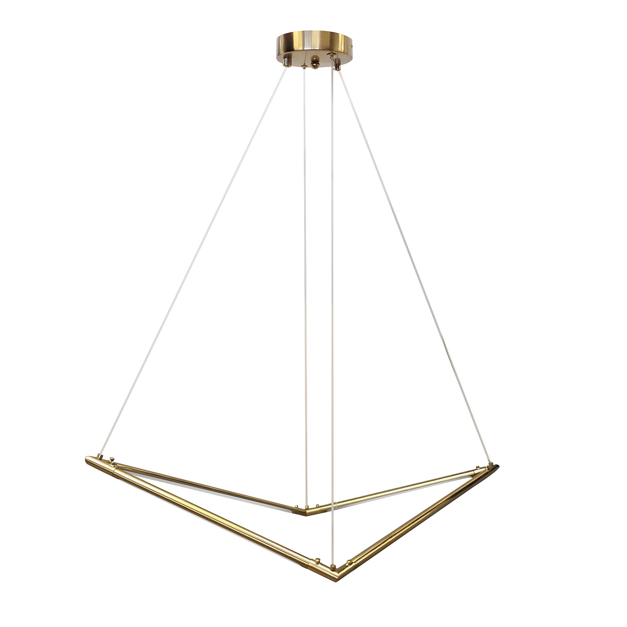 Toolight, LED stropné svietidlo, 4000K, 1500lm, APP1776-CP, zlatá matná, OSW-04055