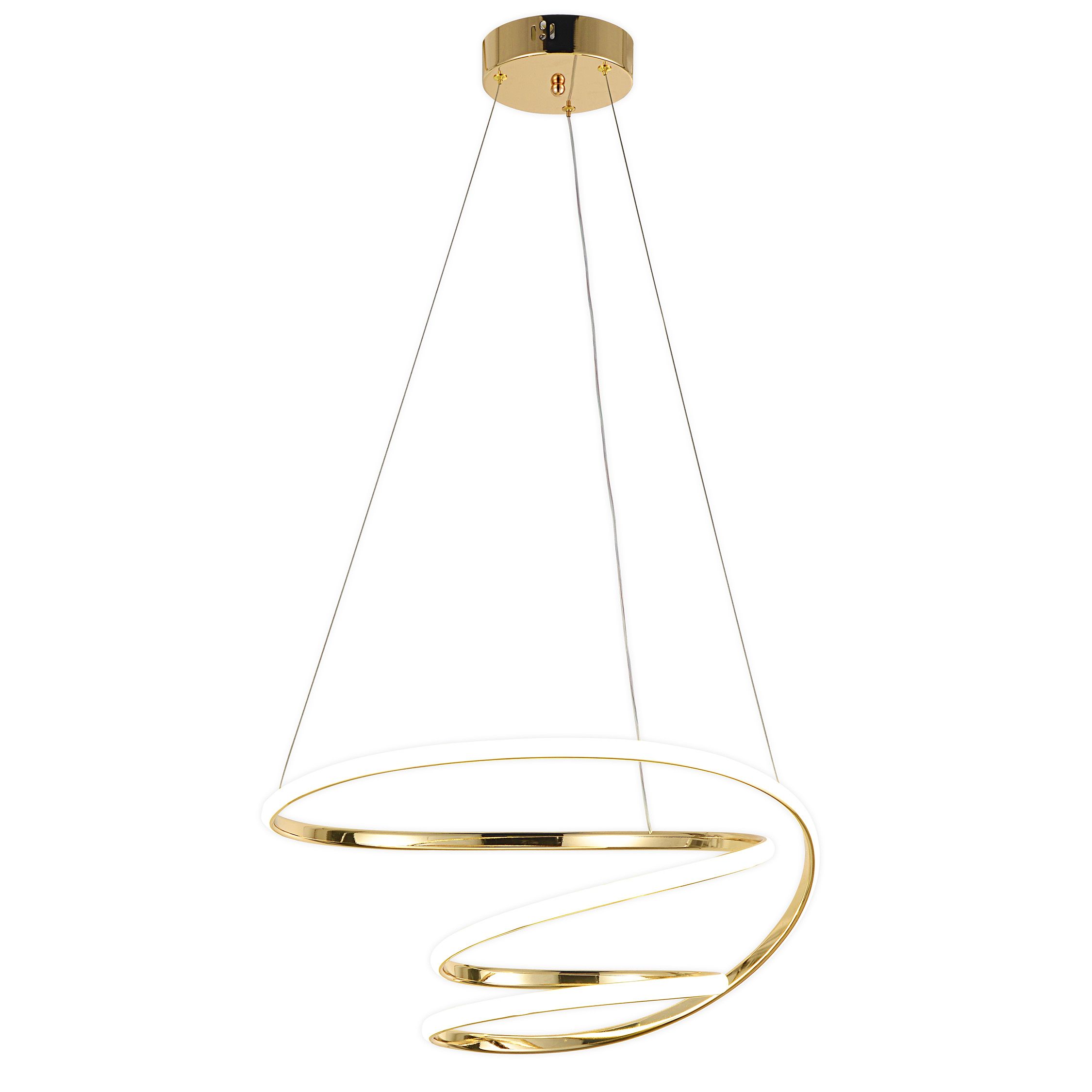 Toolight, LED stropné svietidlo 51cm, 72W, 4000K, G080-1CP, zlatá matná, OSW-09739