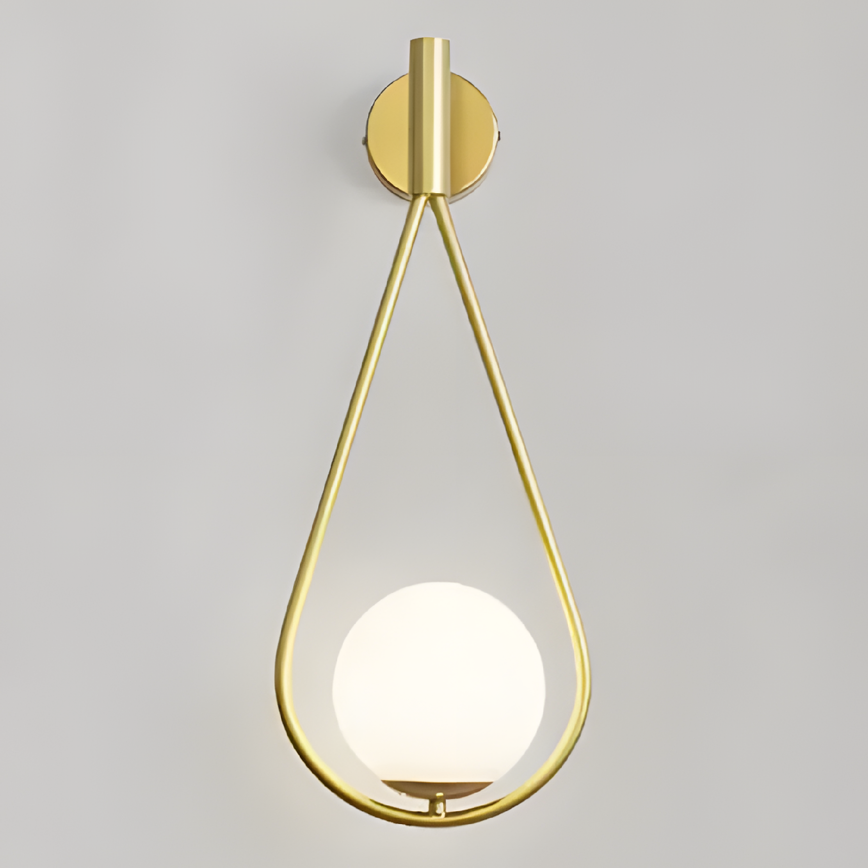 Toolight, nástenné svietidlo 1xE27, G094-1W, zlatá-biela, OSW-09719