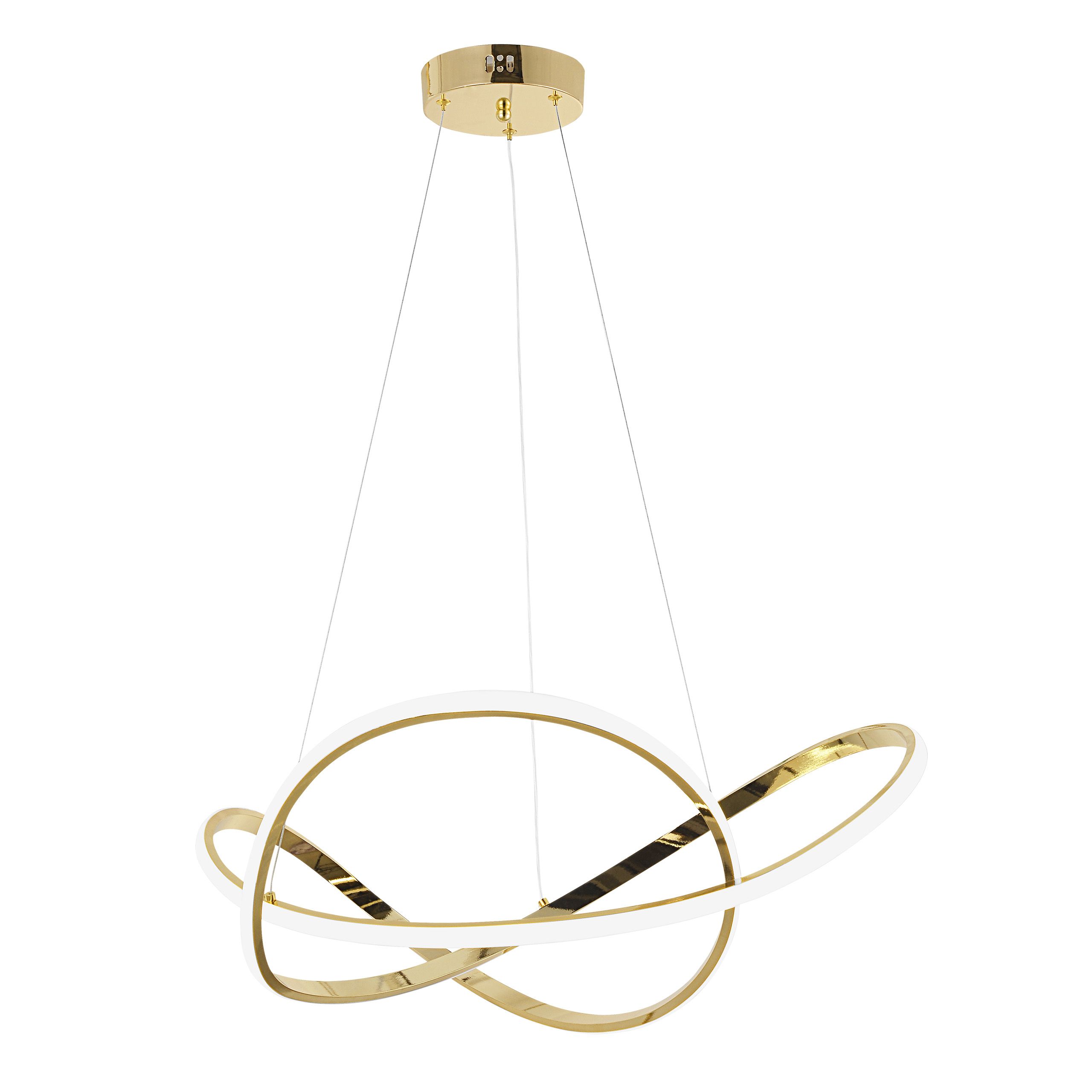 Toolight, LED stropné osvetlenie 73cm, 70W, 4500lm, 4000K, G078-1CP, zlatá, OSW-09738