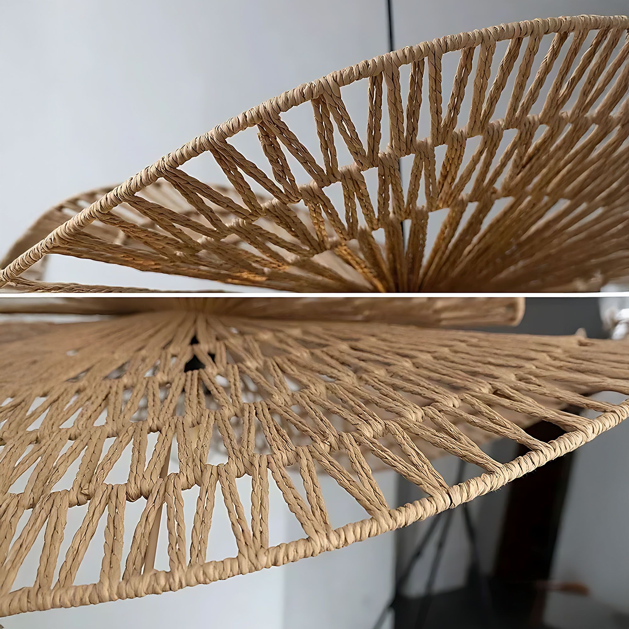 Toolight, závesné svietidlo BOHO 50cm, 1xE27, APP1737-1CP, prírodná hnedá-čierna, OSW-06060