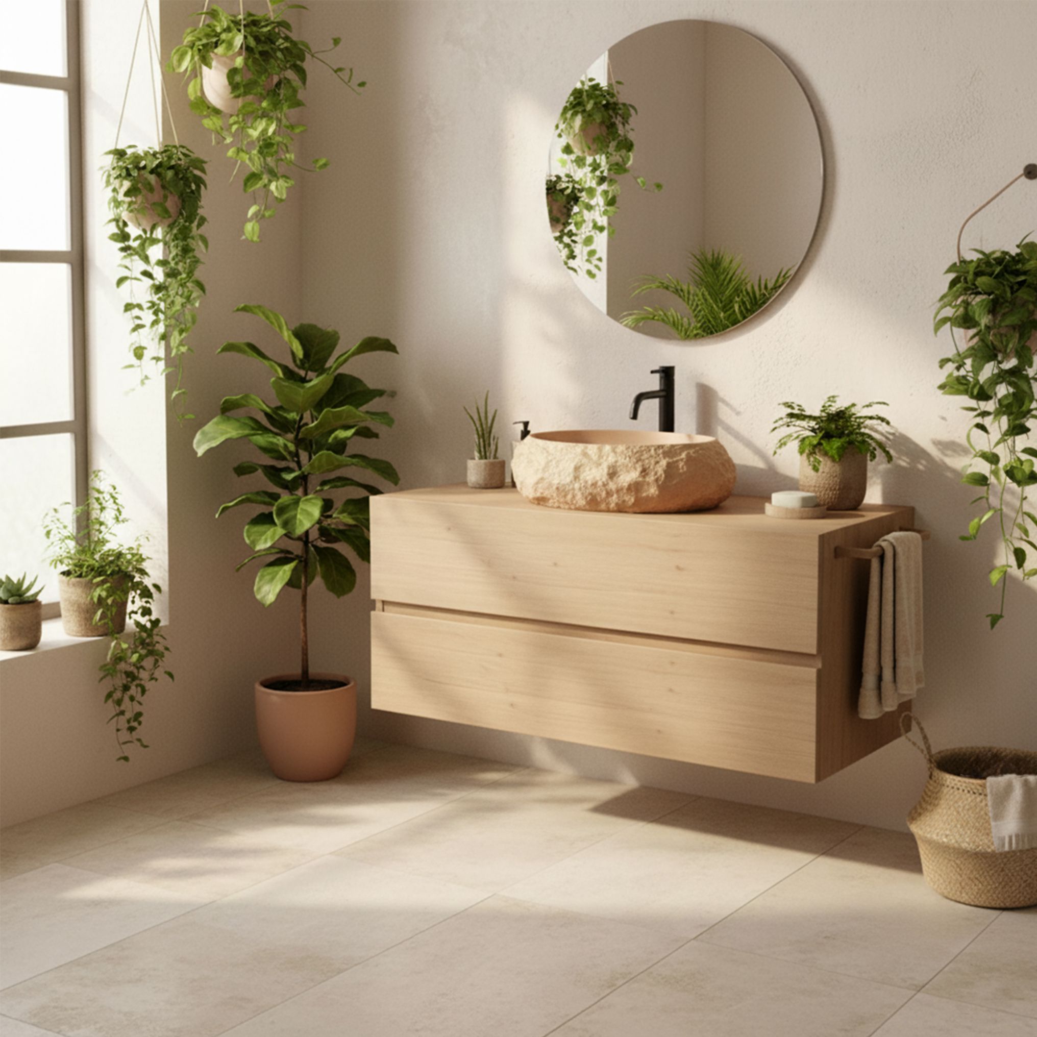 Rea Mika, umývadlo na dosku 500x380x150 mm, svetlá terakota, REA-U7348