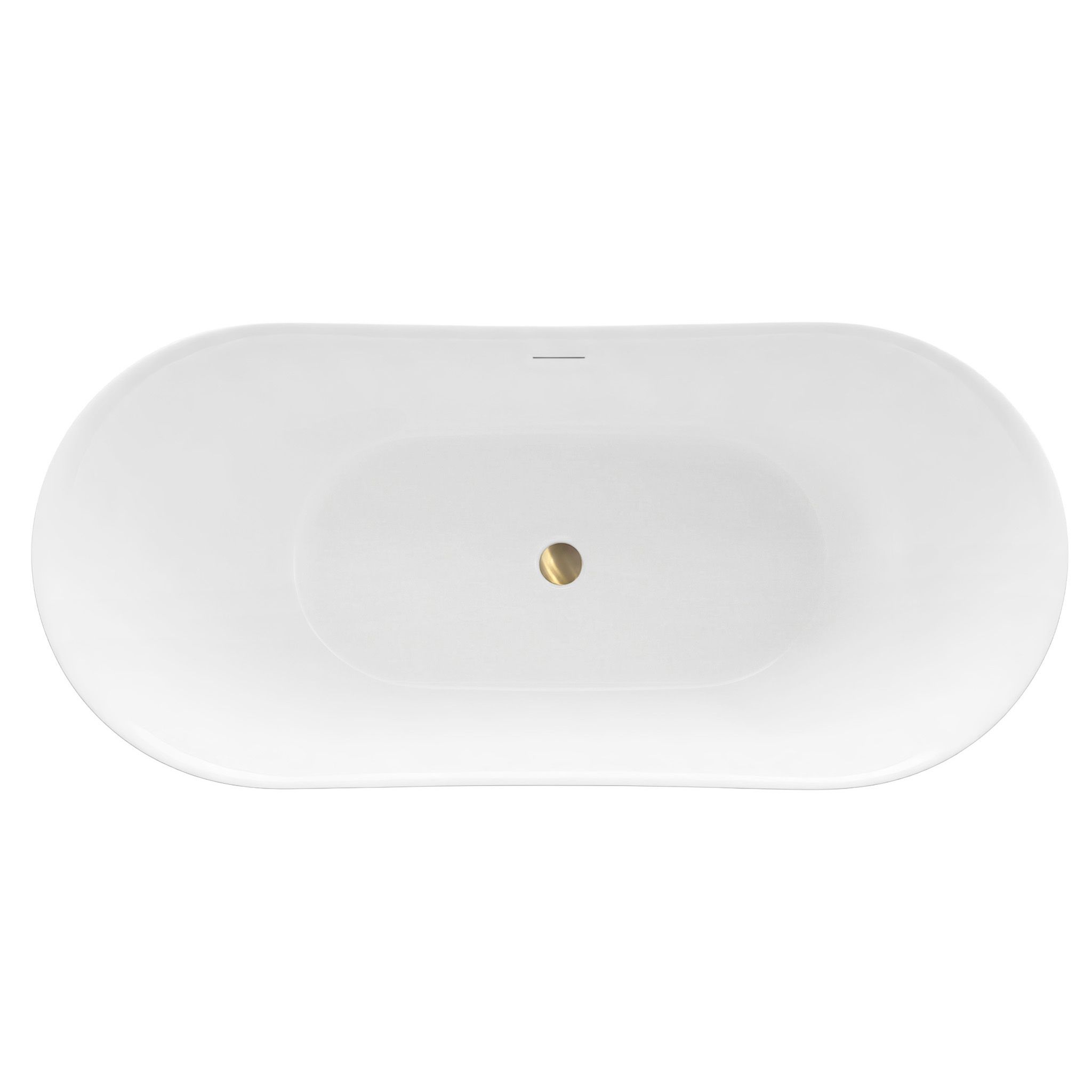 Rea Ferrano Slim, voľne stojaca vaňa 170x73 cm, imitácia kameňa, čierny click-clack, KPL-W6505