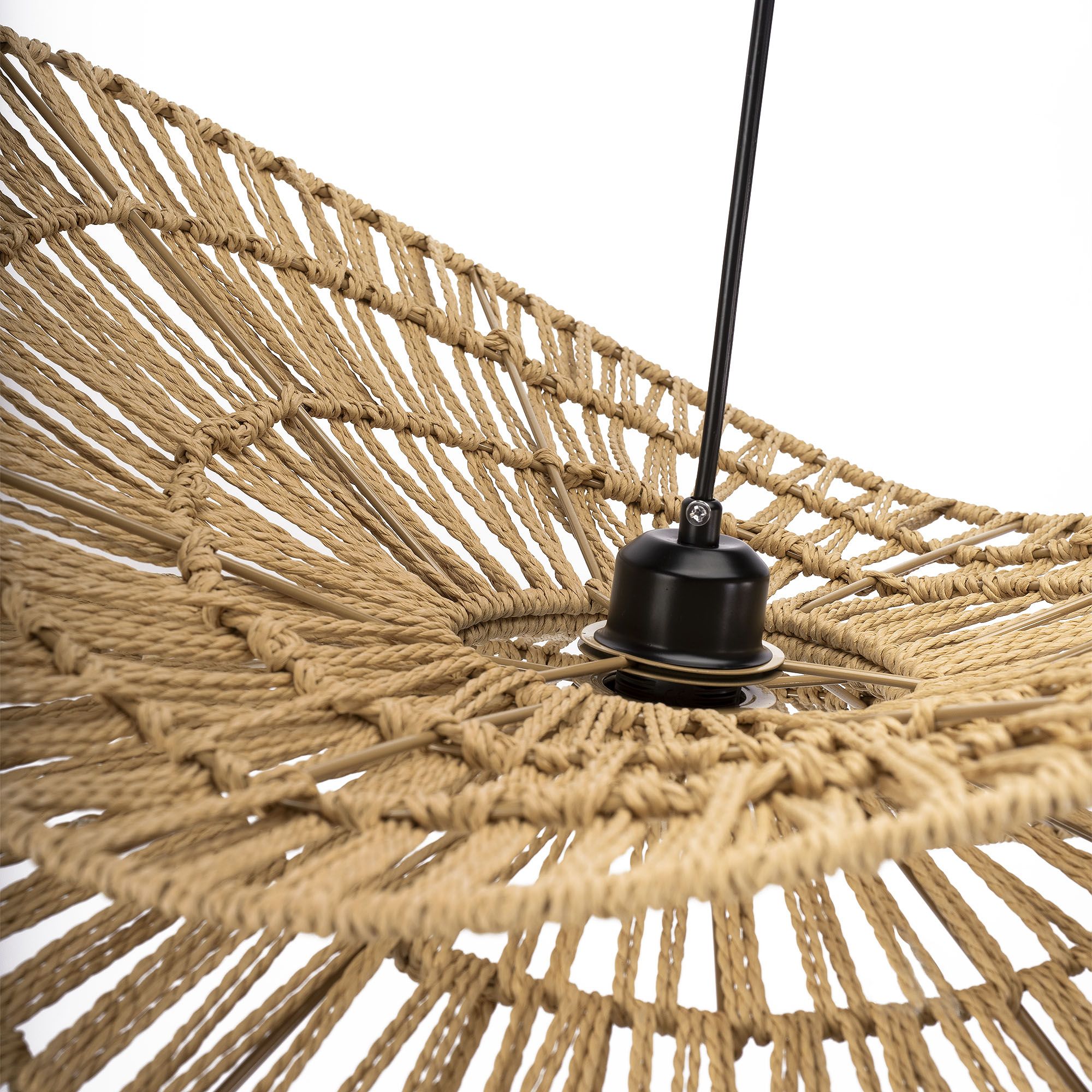 Toolight, prírodné BOHO závesné svietidlo 80cm, APP1738-1CP, OSW-06061