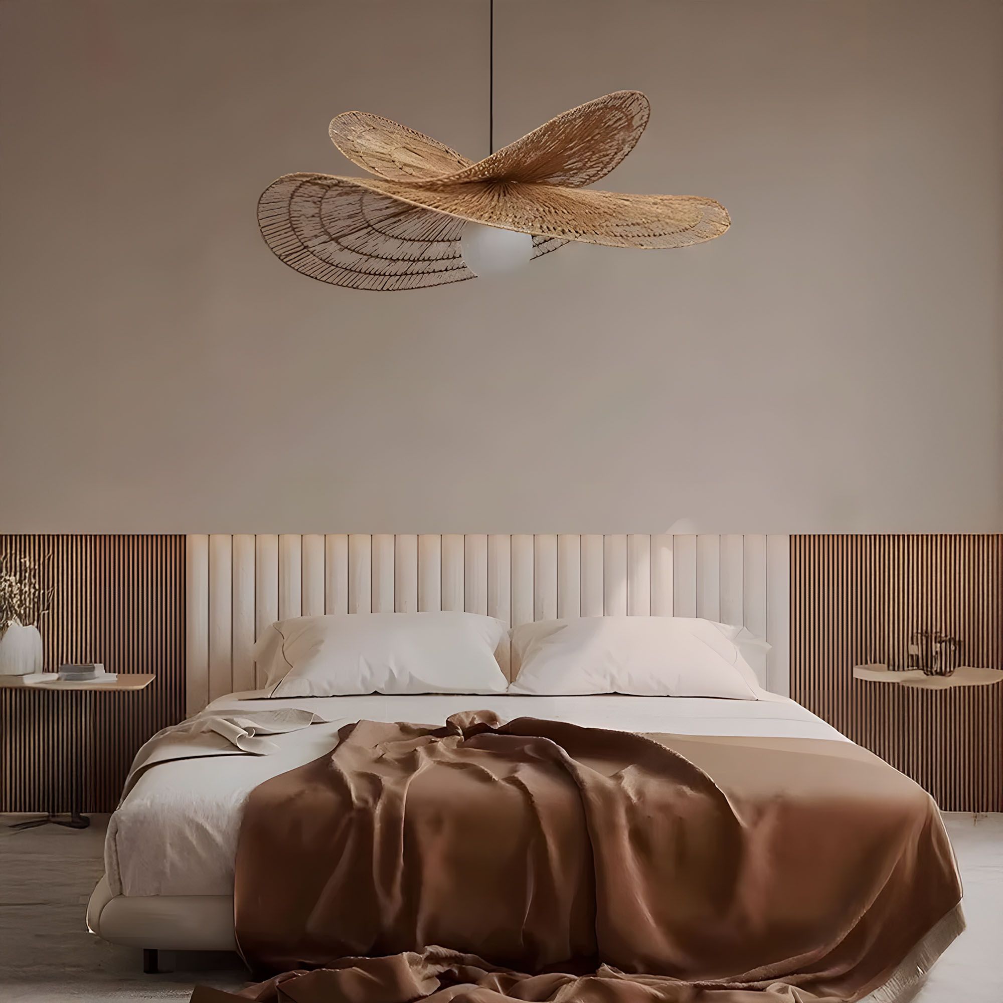 Toolight, prírodné BOHO závesné svietidlo 80cm, APP1738-1CP, OSW-06061