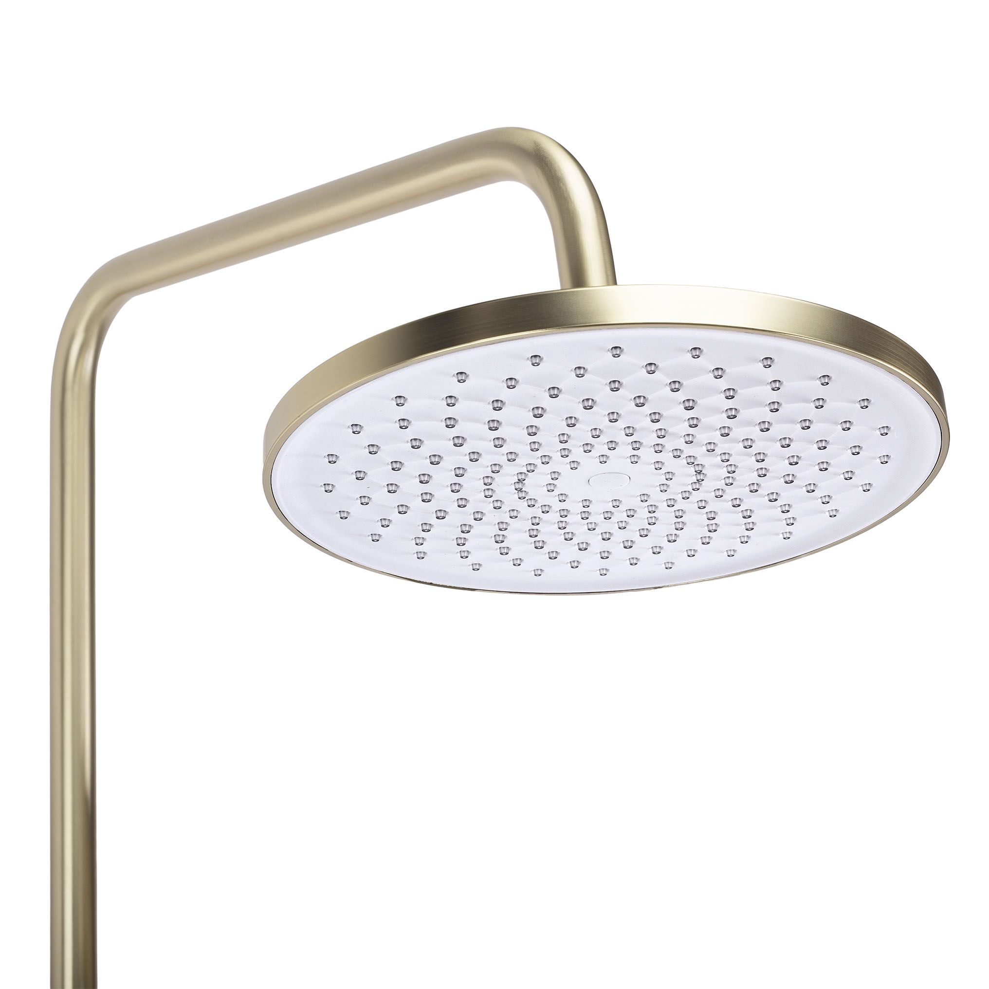 Rea Ontario, sprchový set nástenný s dažďovou sprchou, zlatá matná, REA-P9494