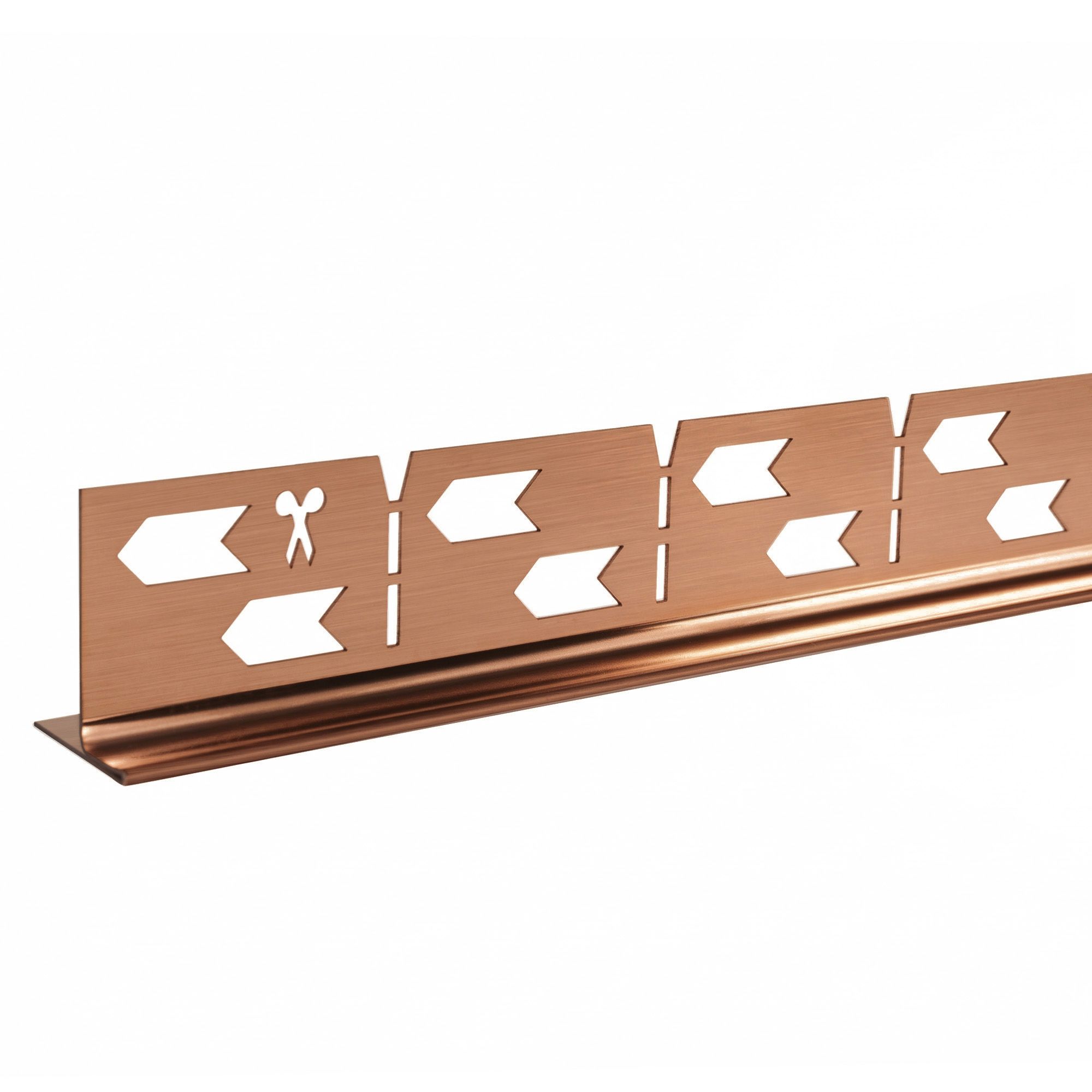 Rea, spádová lišta pre sprchový kút 100 cm, medená matná, ľavá, REA-K9490