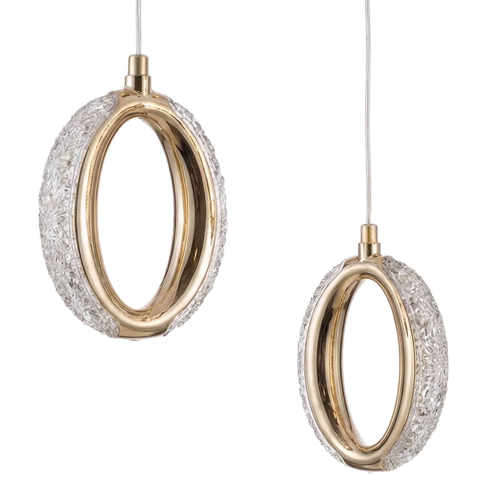Toolight, LED závesné svietidlo G176-3CP, zlatá lesklá, OSW-07820