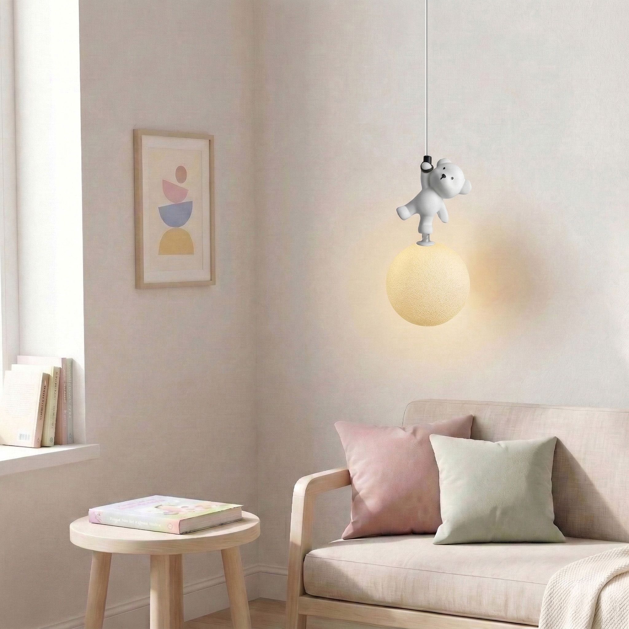 Toolight, závesné svietidlo MEDVEĎ STOJACI NA MESIACI G166-1CP, OSW-07806