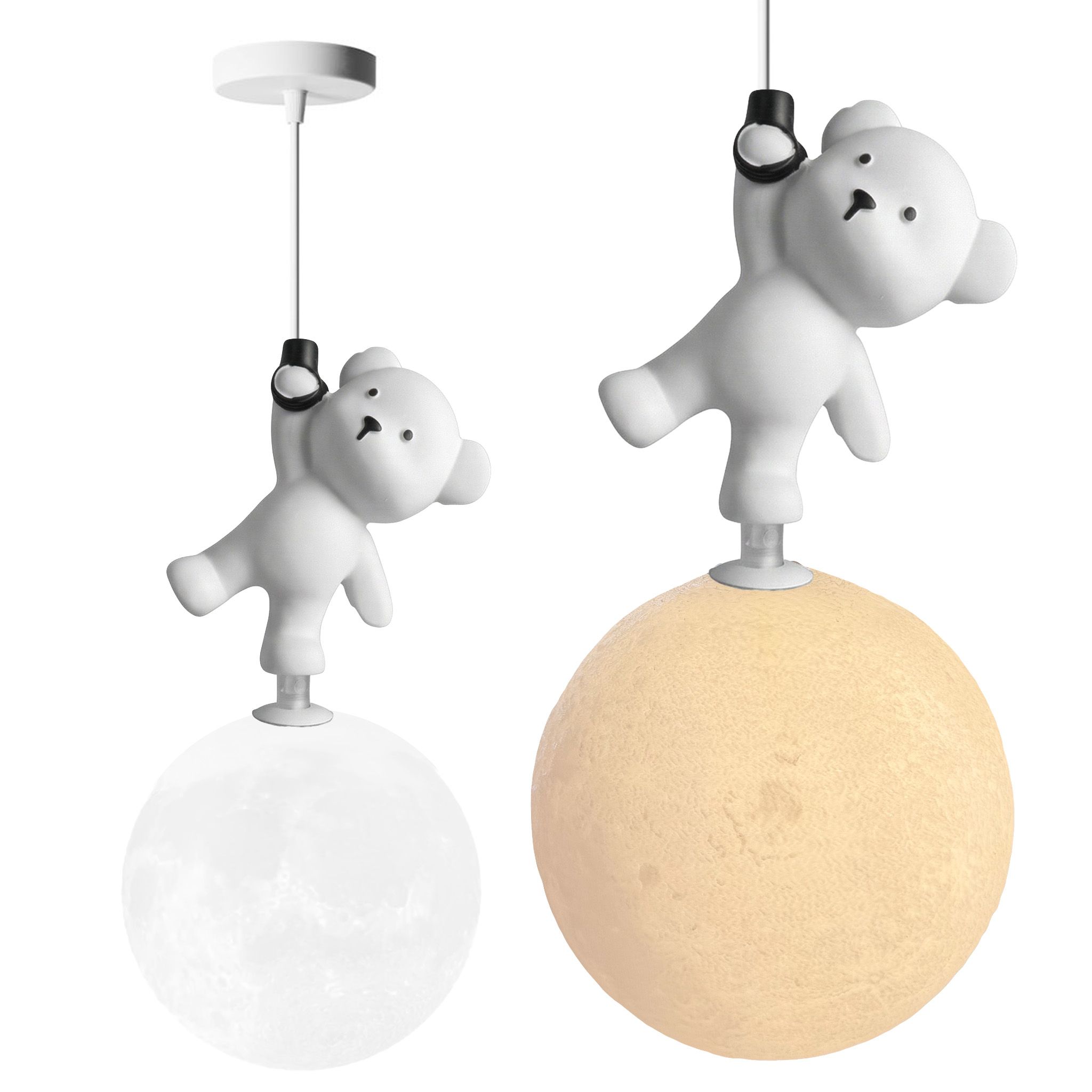 Toolight, závesné svietidlo MEDVEĎ STOJACI NA MESIACI G166-1CP, OSW-07806