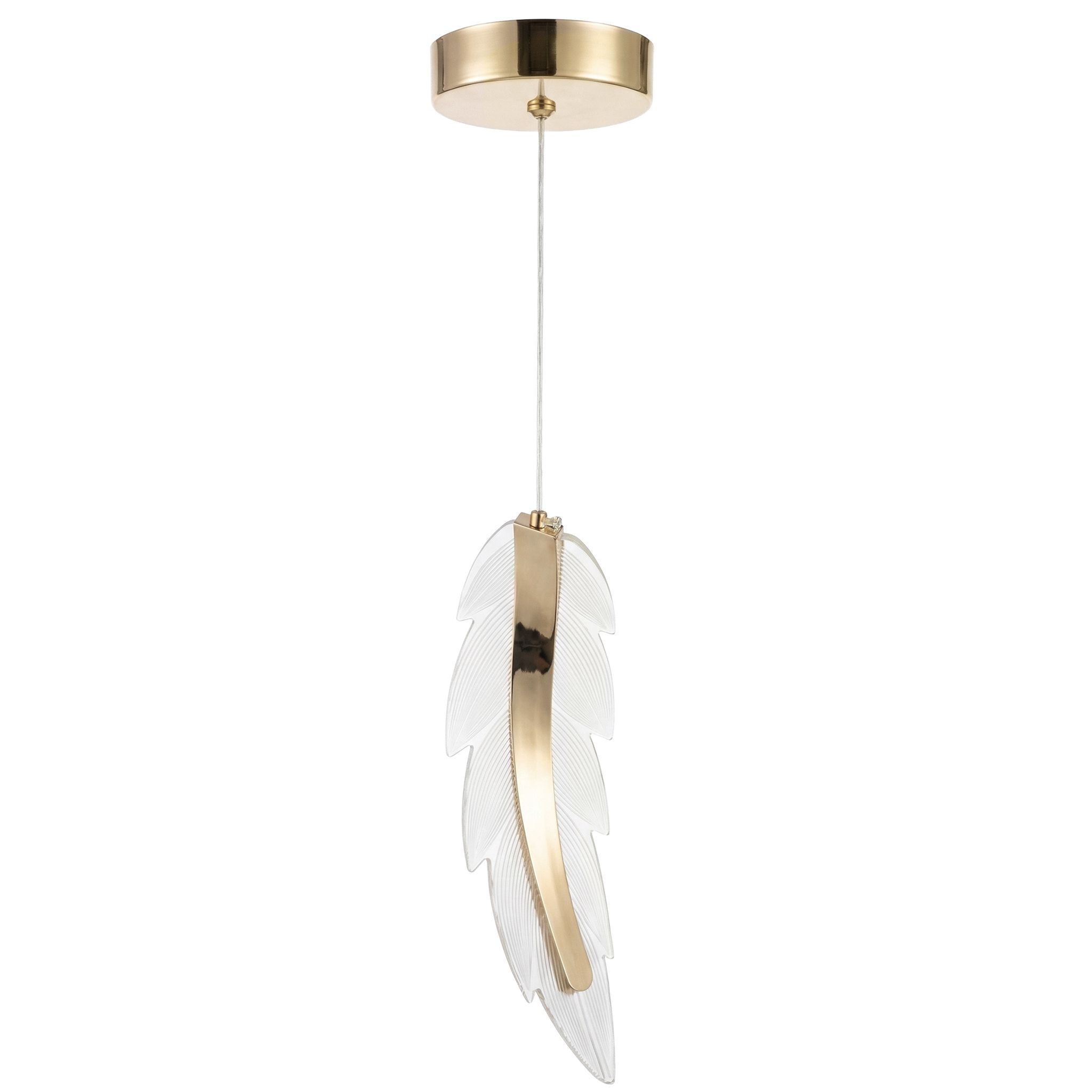 Toolight, závesné stropné LED svietidlo, 10W, 1000lm, 4000K, G157-CP, zlatá, OSW-07813