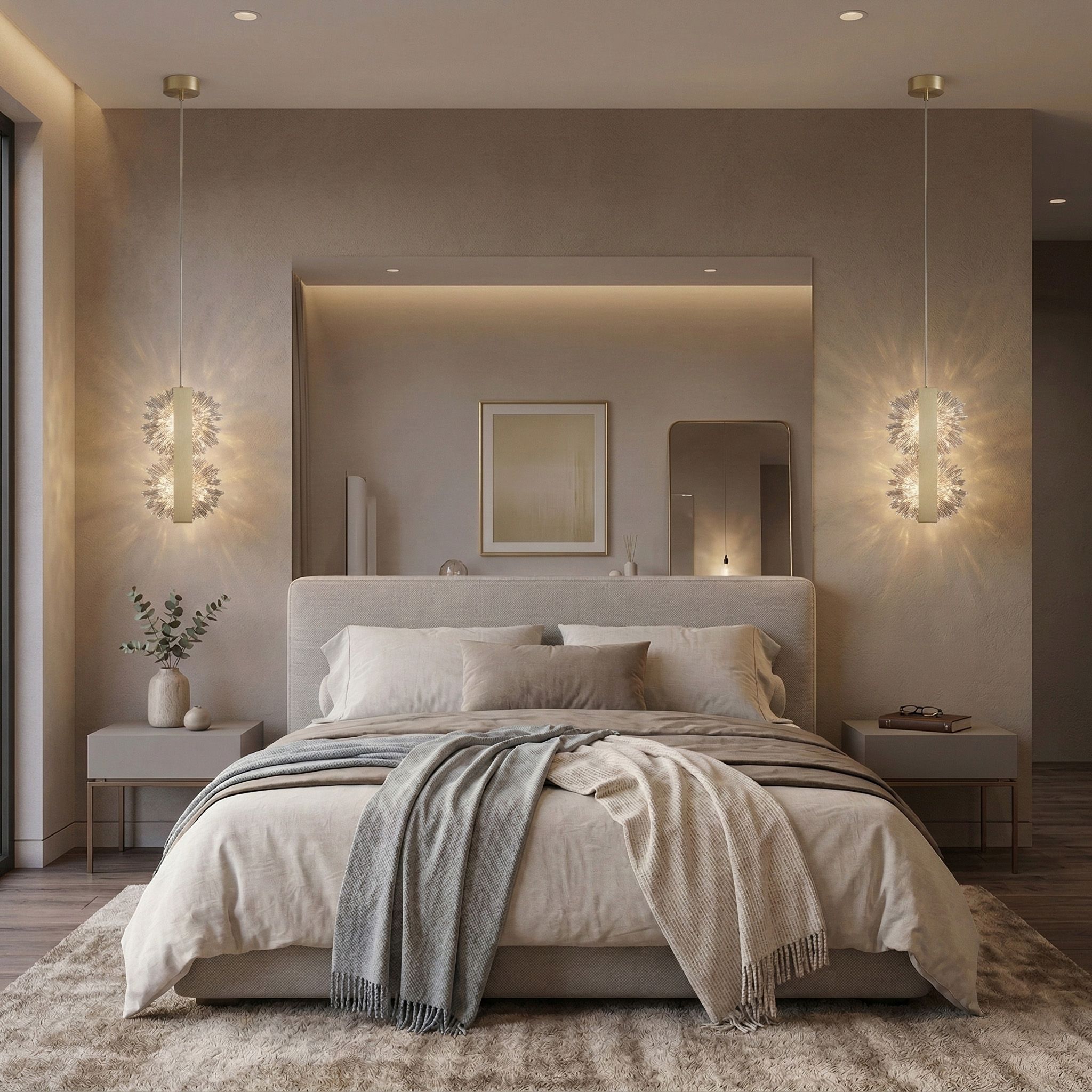 Toolight, LED závesné stropné, 6W, 500lm, G148-2CP, zlatá matná, OSW-04704