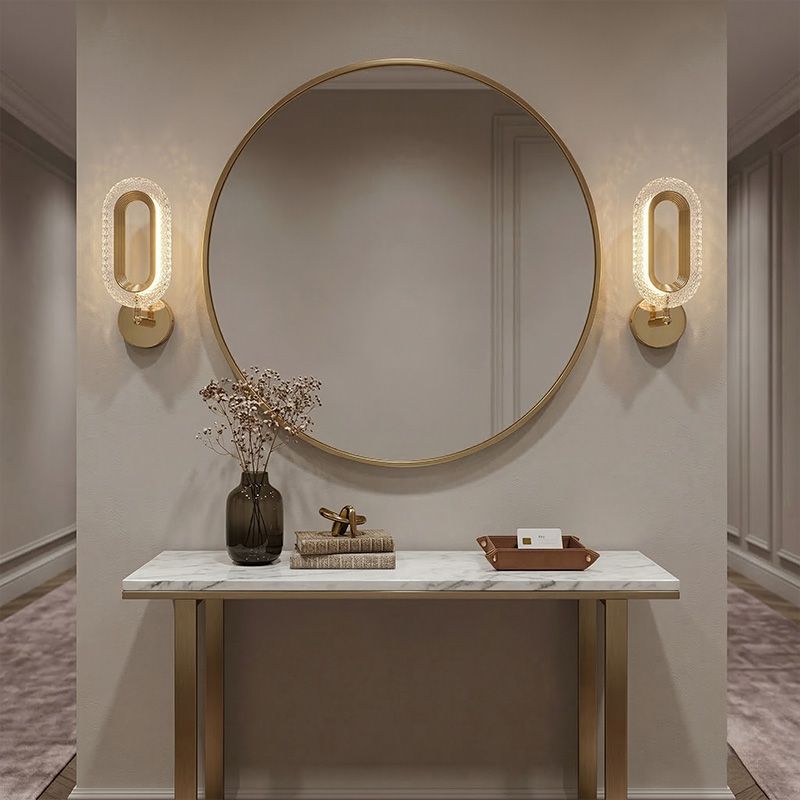 Toolight, LED nástenné svietidlo 7W, 500lm, 4000K, G171-W, zlatá lesklá, OSW-07815