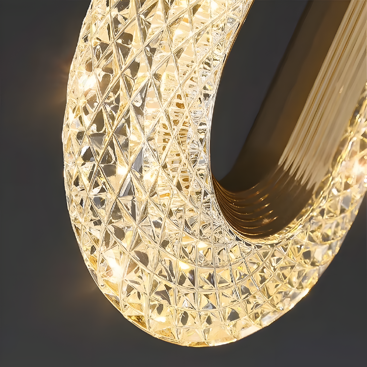 Toolight, ZÁVESNÉ STROPNÉ LED SVIETIDLO G173-3CP, zlatá lesklá, OSW-07817