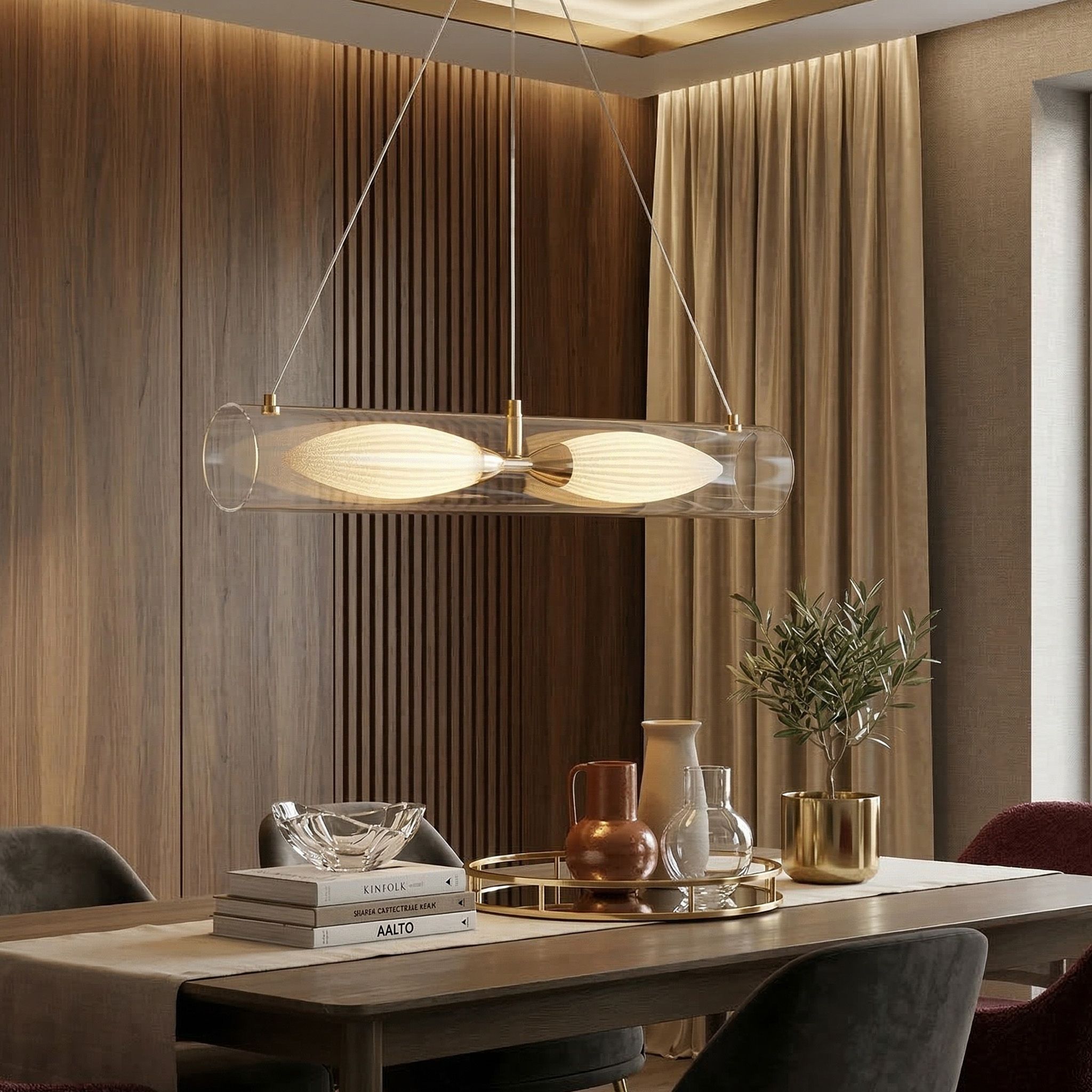 Toolight, ZÁVESNÉ STROPNÉ SVIETIDLO G152-2CP GOLD, OSW-04708