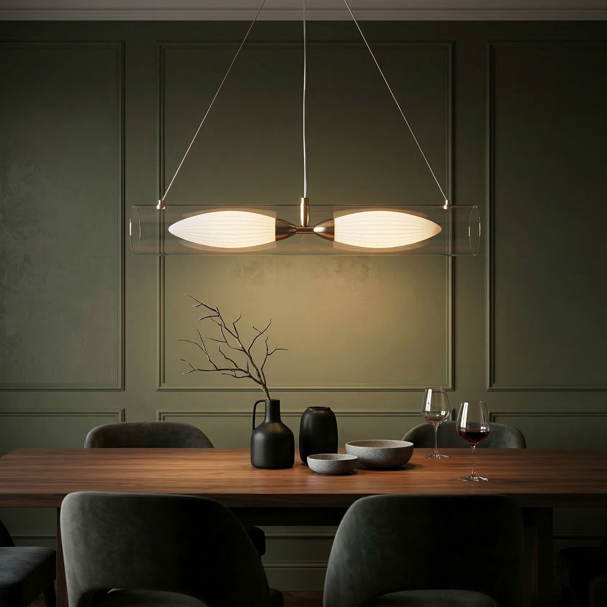 Toolight, ZÁVESNÉ STROPNÉ SVIETIDLO G152-2CP GOLD, OSW-04708