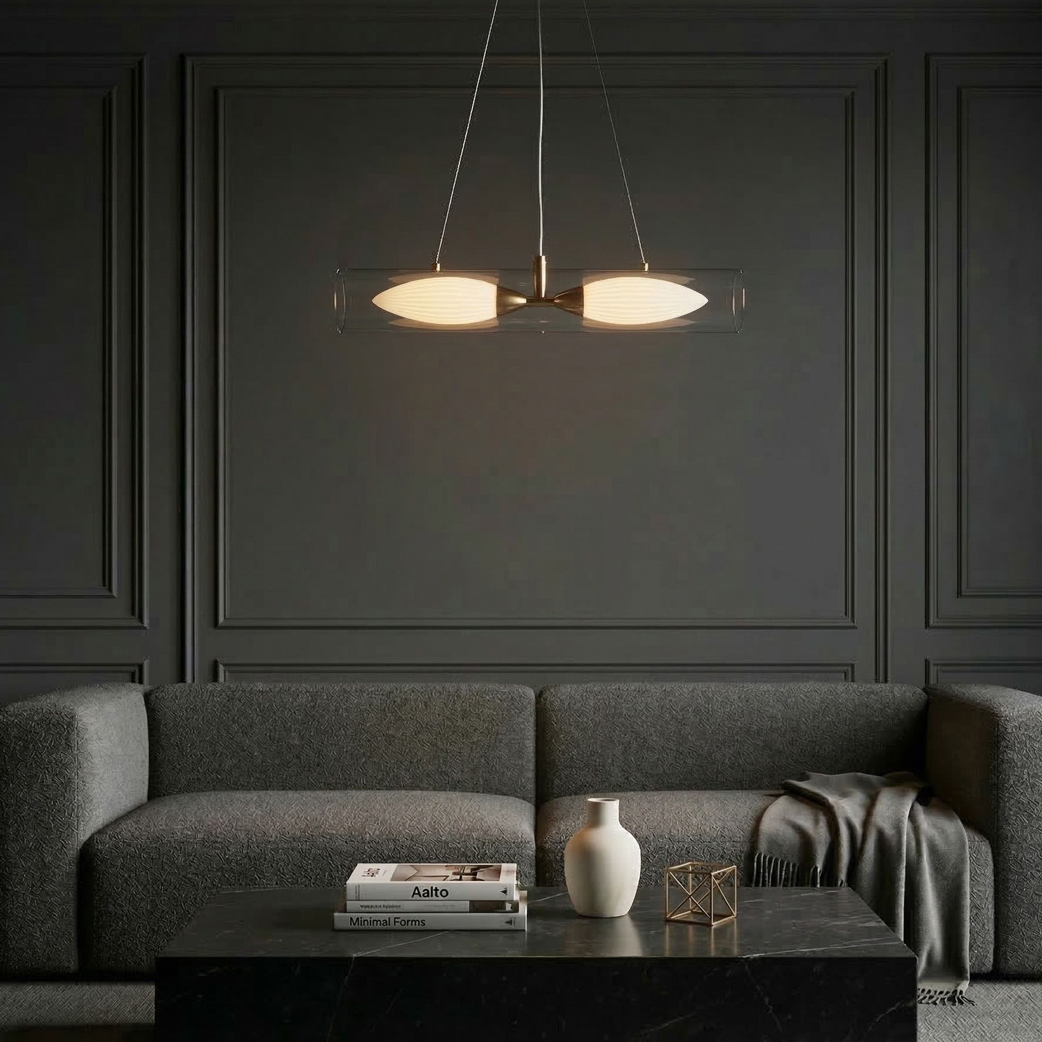 Toolight, ZÁVESNÉ STROPNÉ SVIETIDLO G152-2CP GOLD, OSW-04708