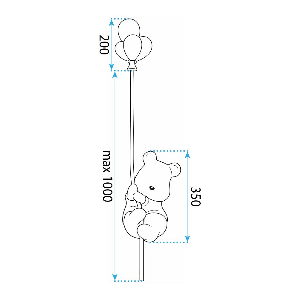 Toolight, NÁSTENNÉ SVIETIDLO MEDVEĎ G170-W LINE, OSW-07810