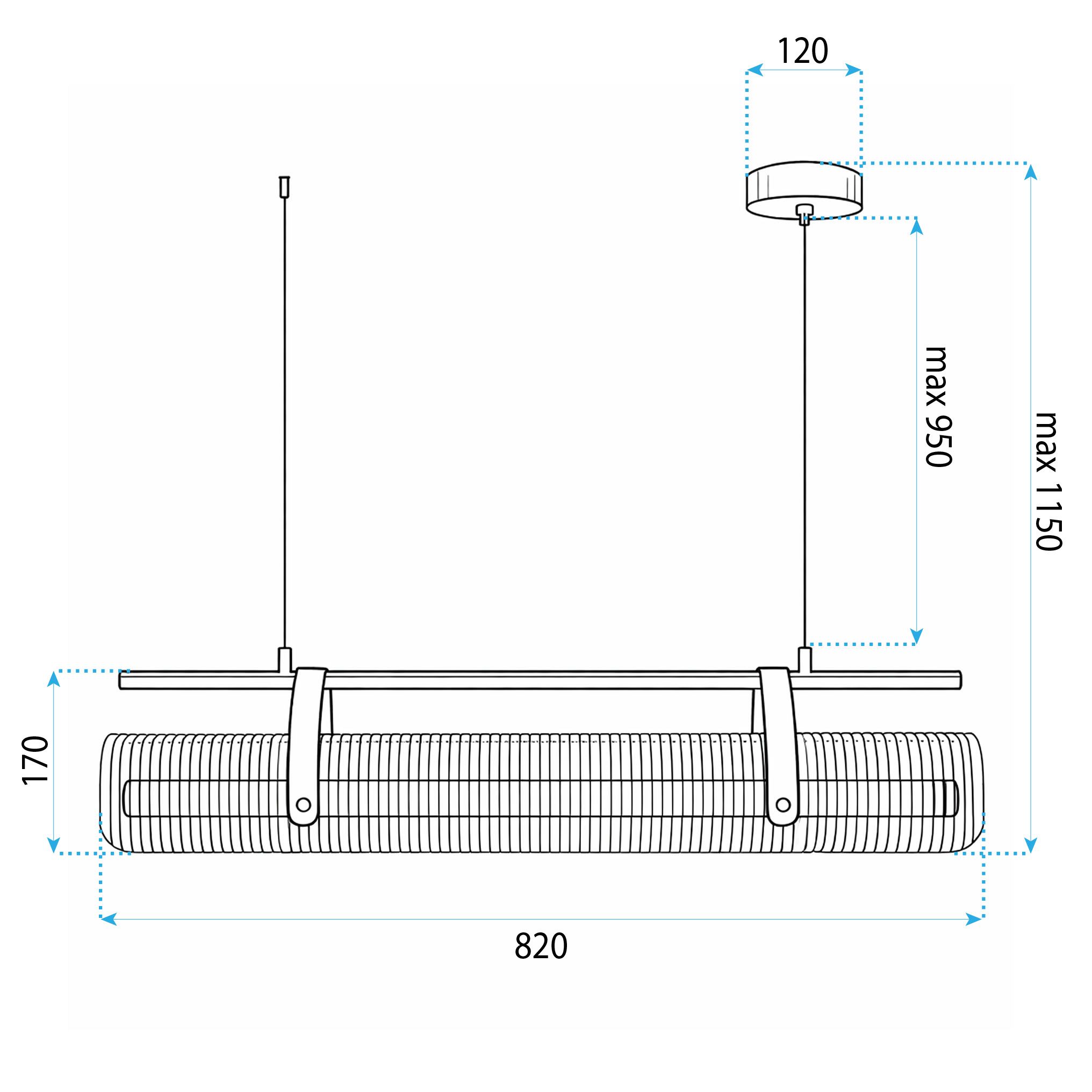 Toolight, Stropné svietidlo LED APP1796-CP Brush Gold, OSW-56300