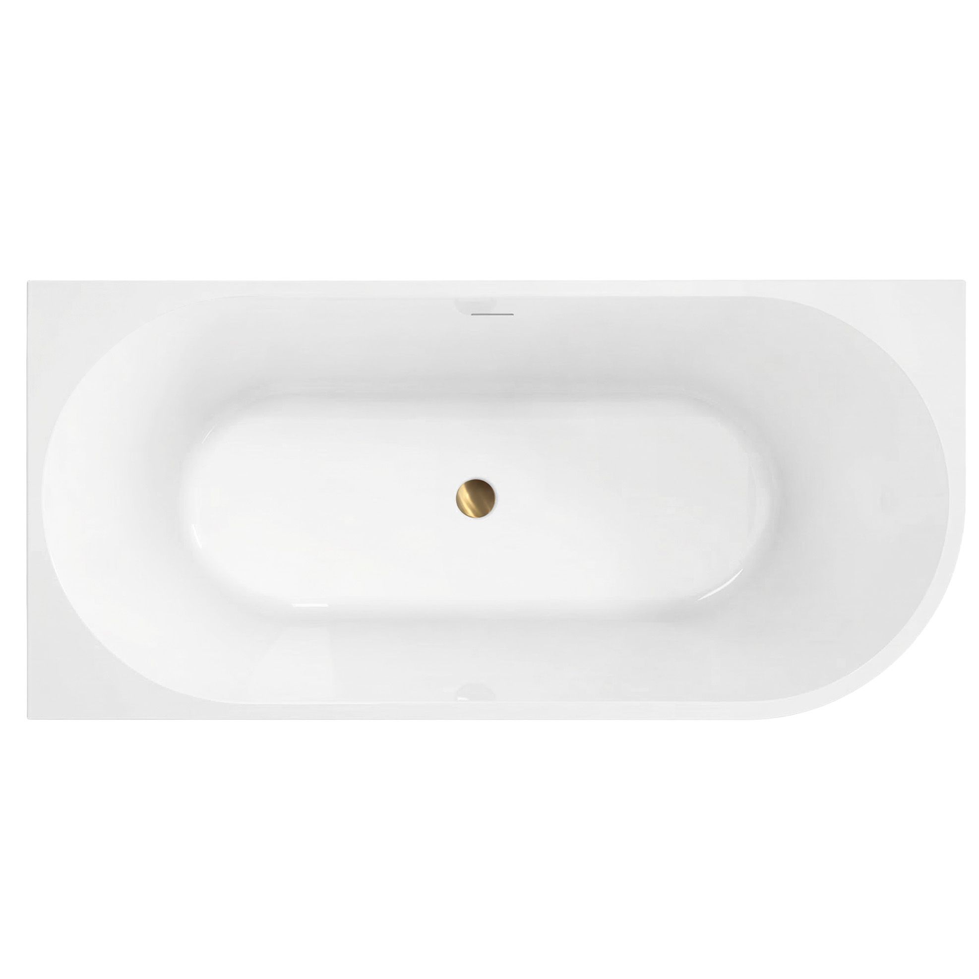 Rea Sydney Bellanto, akrylová rohová vaňa 1490x745x580 mm, ľavá verzia, biela lesklá s čiernou odtokovou krytkou, KPL-W6250