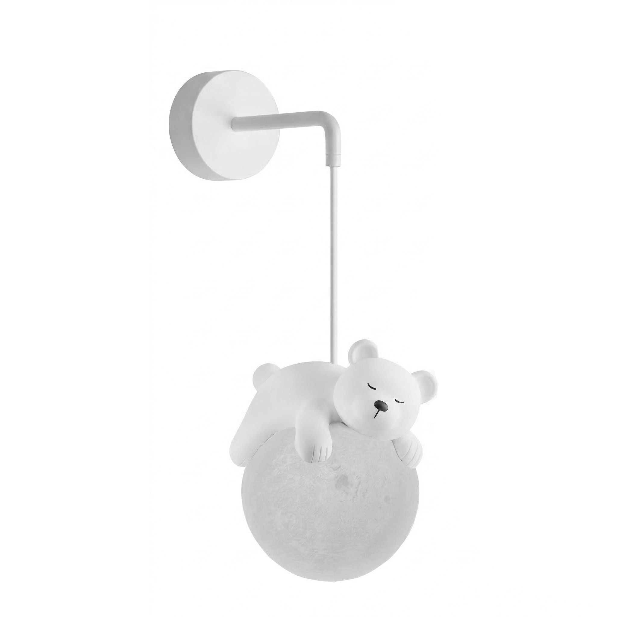 Toolight, NÁSTENNÁ LAMPA NÁSTENNÉ SVIETIDLO WHITE BEAR G161-1W, OSW-07800