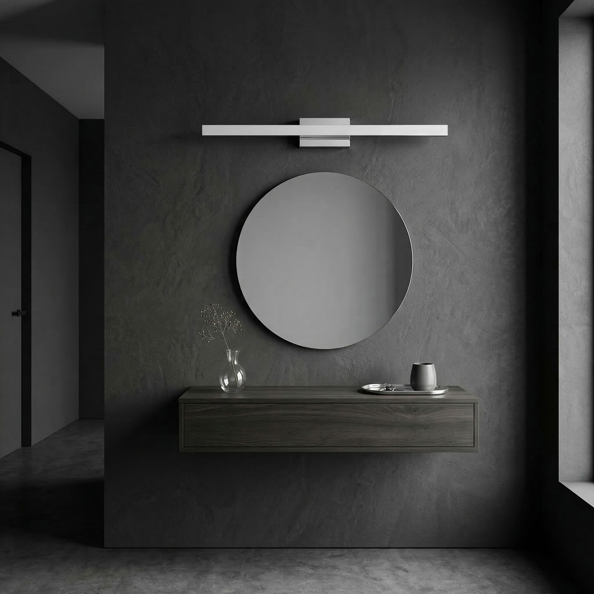 Toolight, LED nástenné svietidlo 80 cm, 13W, 1000lm, 4000K, APP1847-1W, chrómová, OSW-66002
