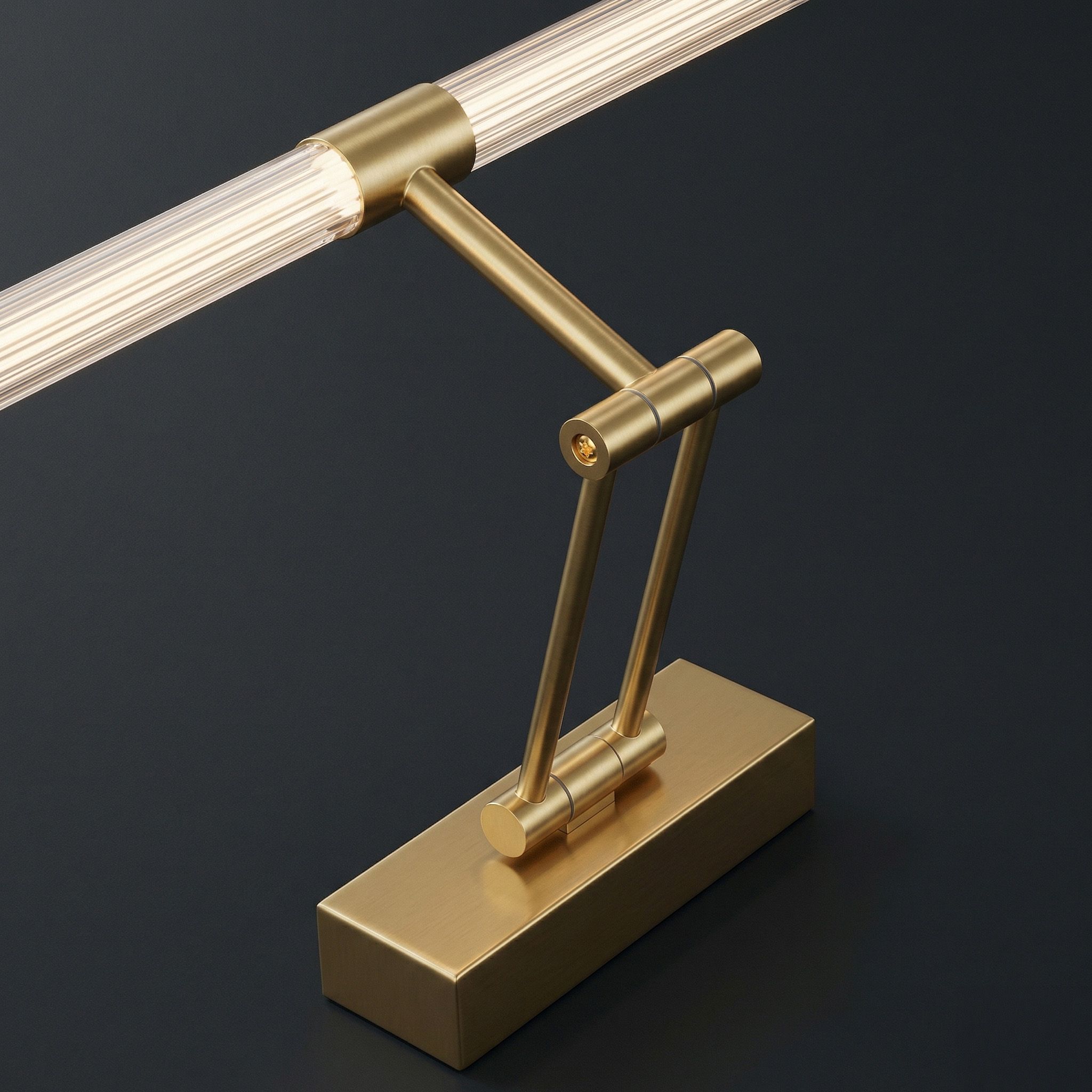 Toolight, LED nástenné svietidlo 60cm, 13W, 4000K, 1000lm, APP1900-1W, zlatá matná, OSW-66055