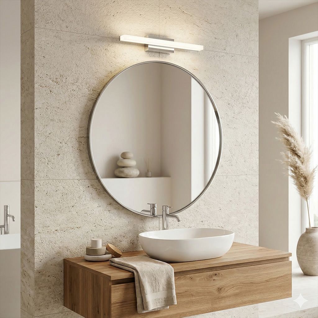 Toolight, LED nástenné svietidlo 42cm, 6W, 4000K, 500lm, APP1845-1W, chrómová, OSW-66000