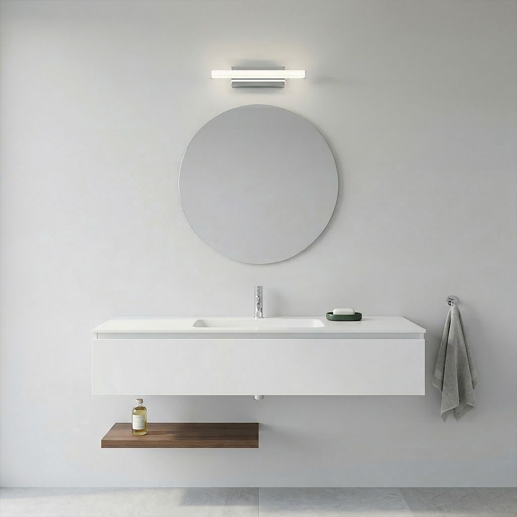 Toolight, LED nástenné svietidlo 42cm, 6W, 4000K, 500lm, APP1845-1W, chrómová, OSW-66000