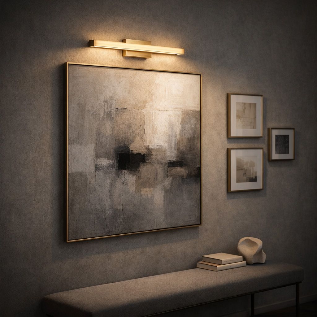 Toolight, LED nástenné svietidlo 42cm, 6W, 4000K, 500lm, APP1851-1W, zlatá matná, OSW-66005