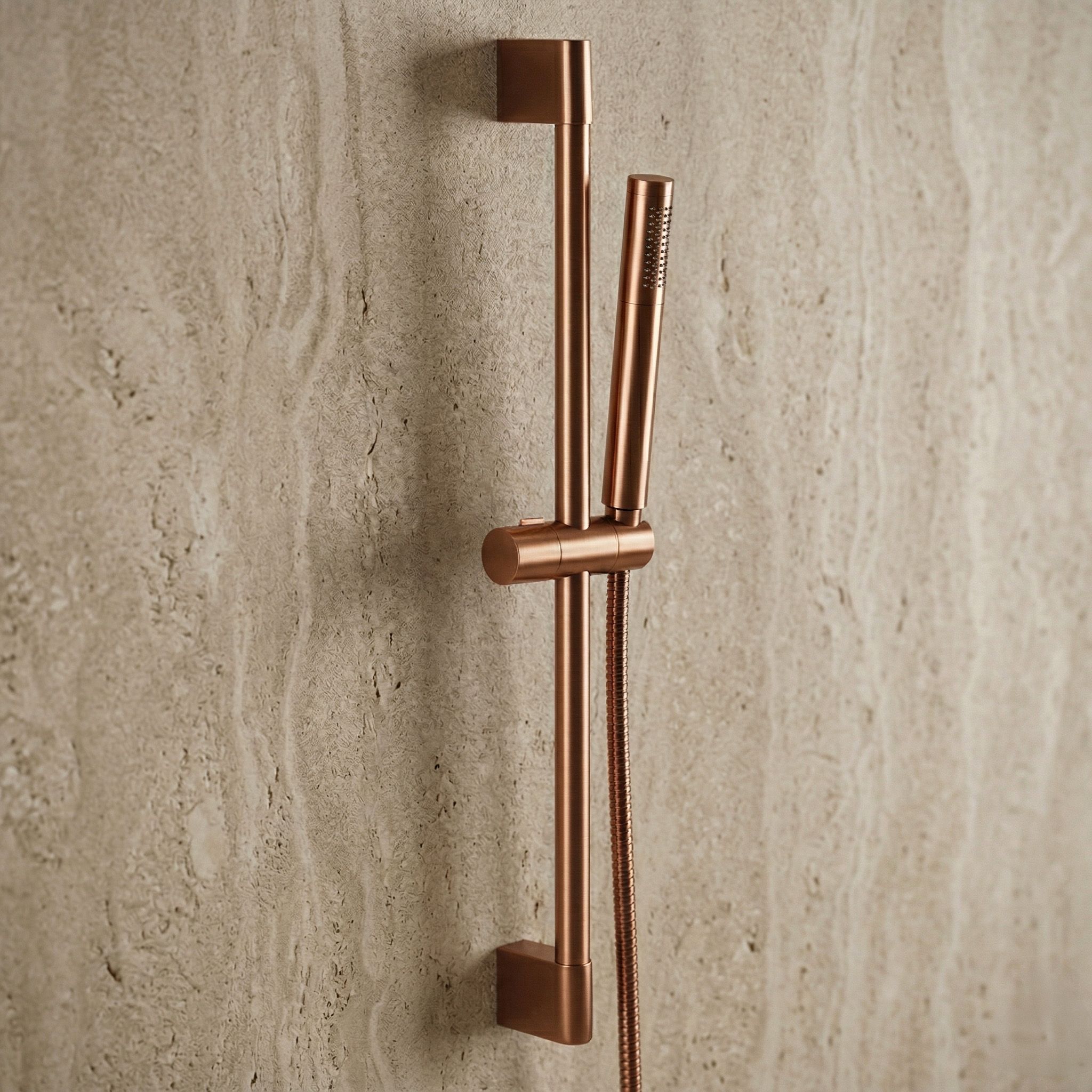 Rea, sprchový stĺp na ručnú sprchu 70cm, model 01, medená matná, REA-P9510