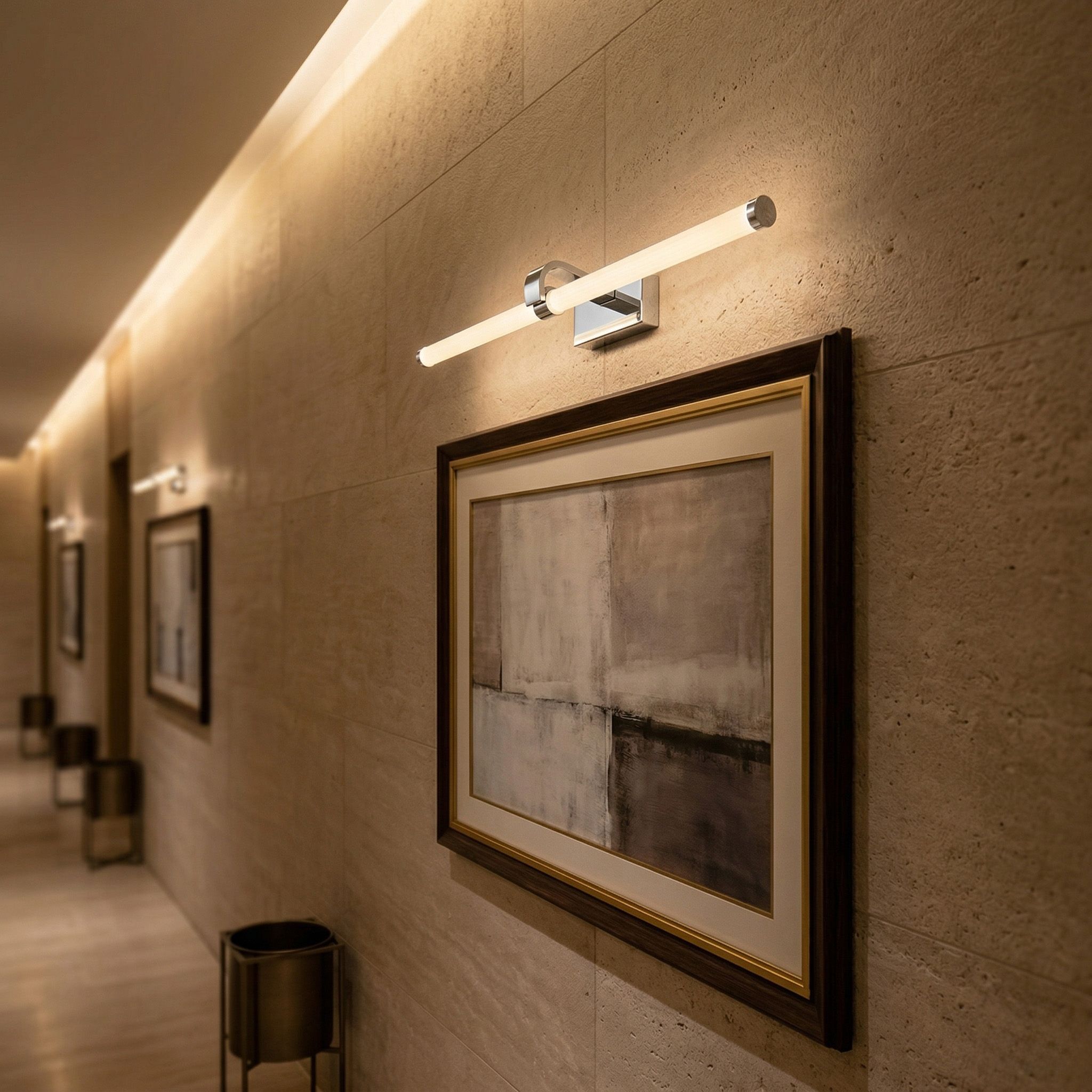 Toolight, Kúpeľňové nástenné LED svietidlo APP1882-1W 60cm CHROME, OSW-66037