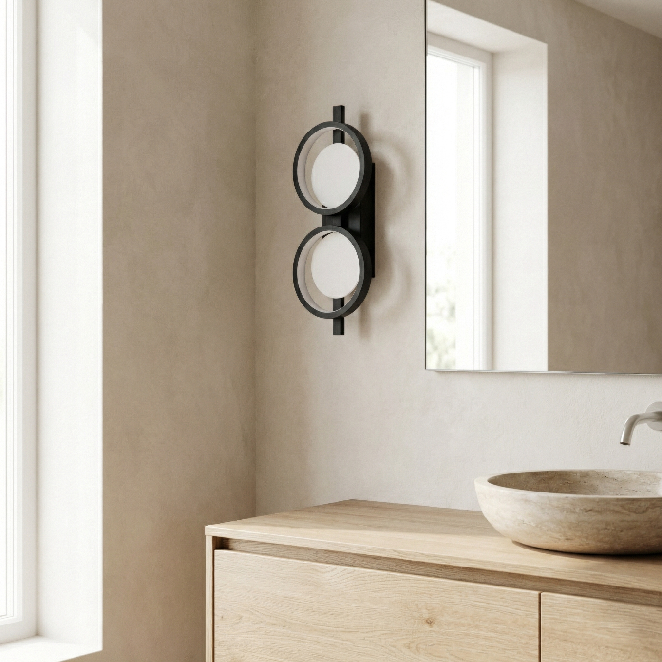 Toolight, LED nástenné svietidlo, 13W, 4000K, 1500lm, APP1917-W, čierna, OSW-66062