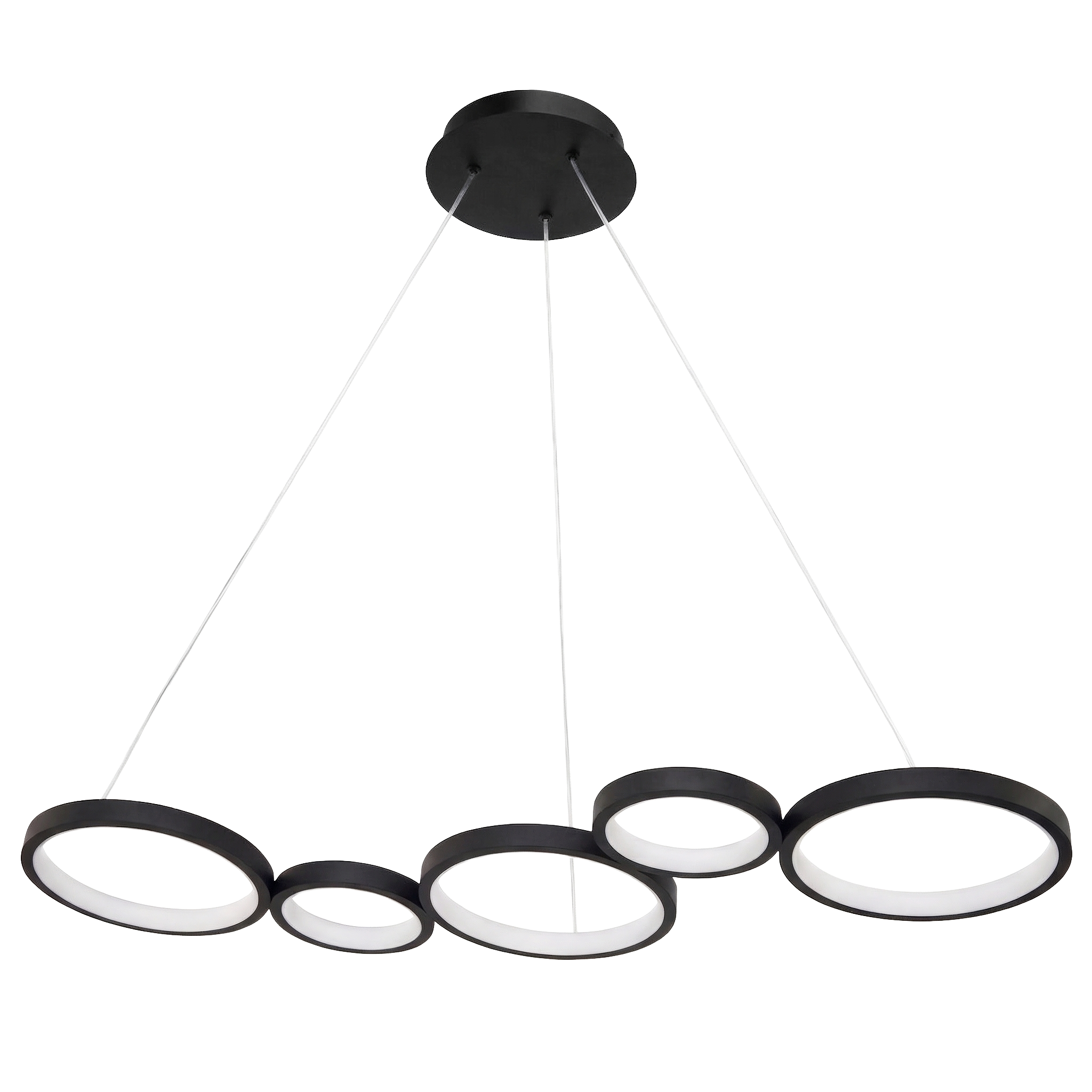 Toolight, LED stropné svietidlo 85cm, 35W, 4000K, 2000lm, APP1923-CP, čierna, OSW-66065